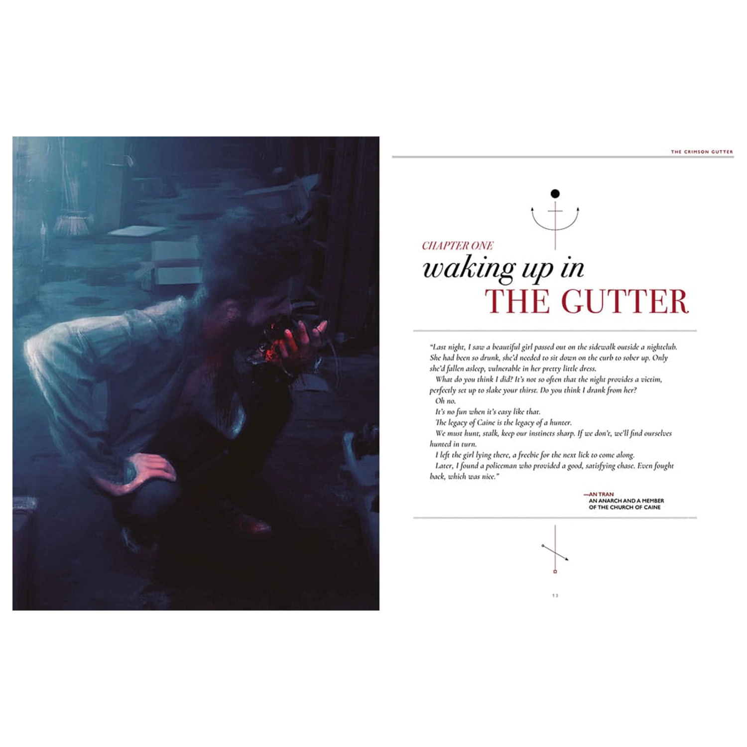 Vampire: The Masquerade 5th Edition książka RPG The Crimson Gutter Chronicle Book Wersja angielska zdjęcie produktu