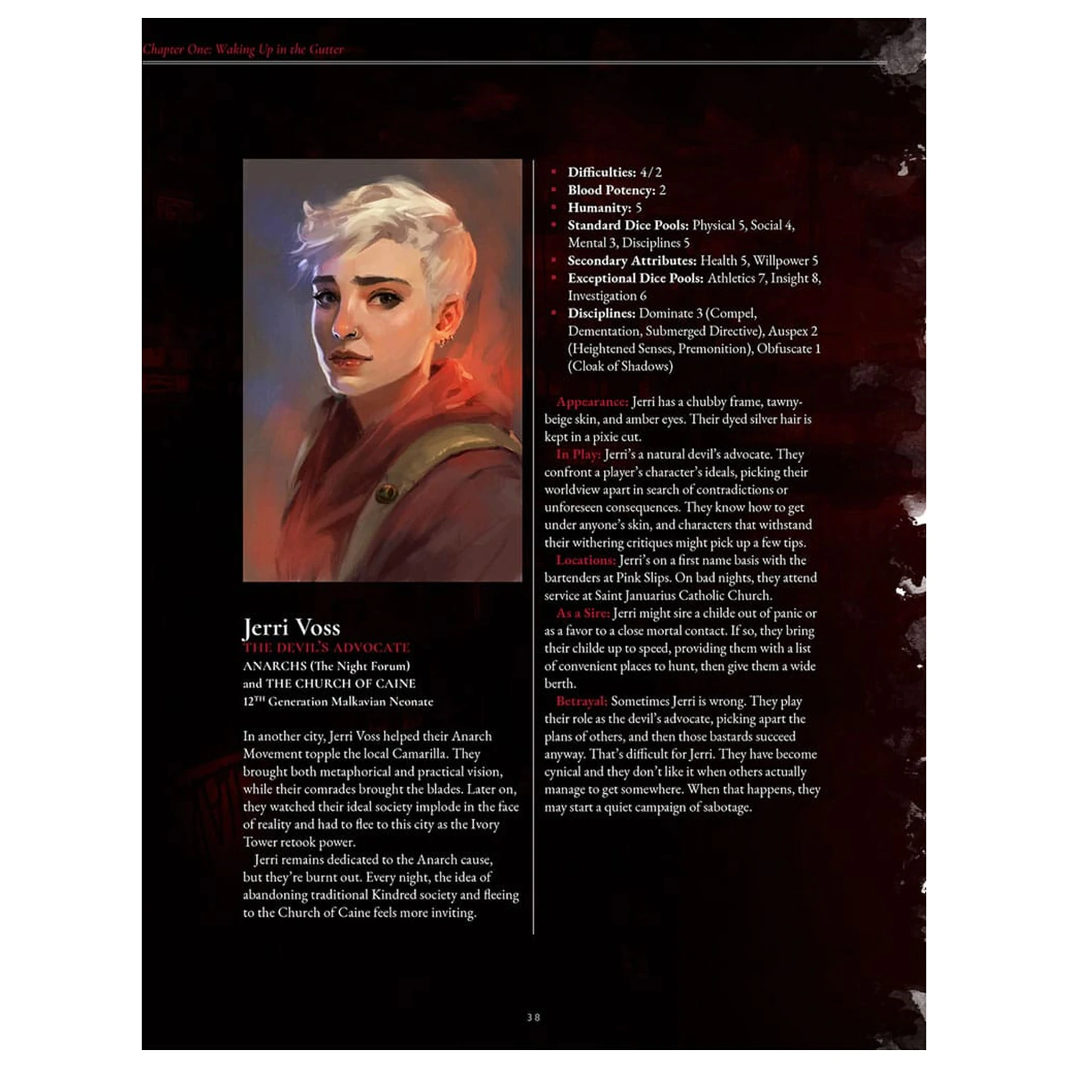 Vampire: The Masquerade 5th Edition książka RPG The Crimson Gutter Chronicle Book Wersja angielska zdjęcie produktu