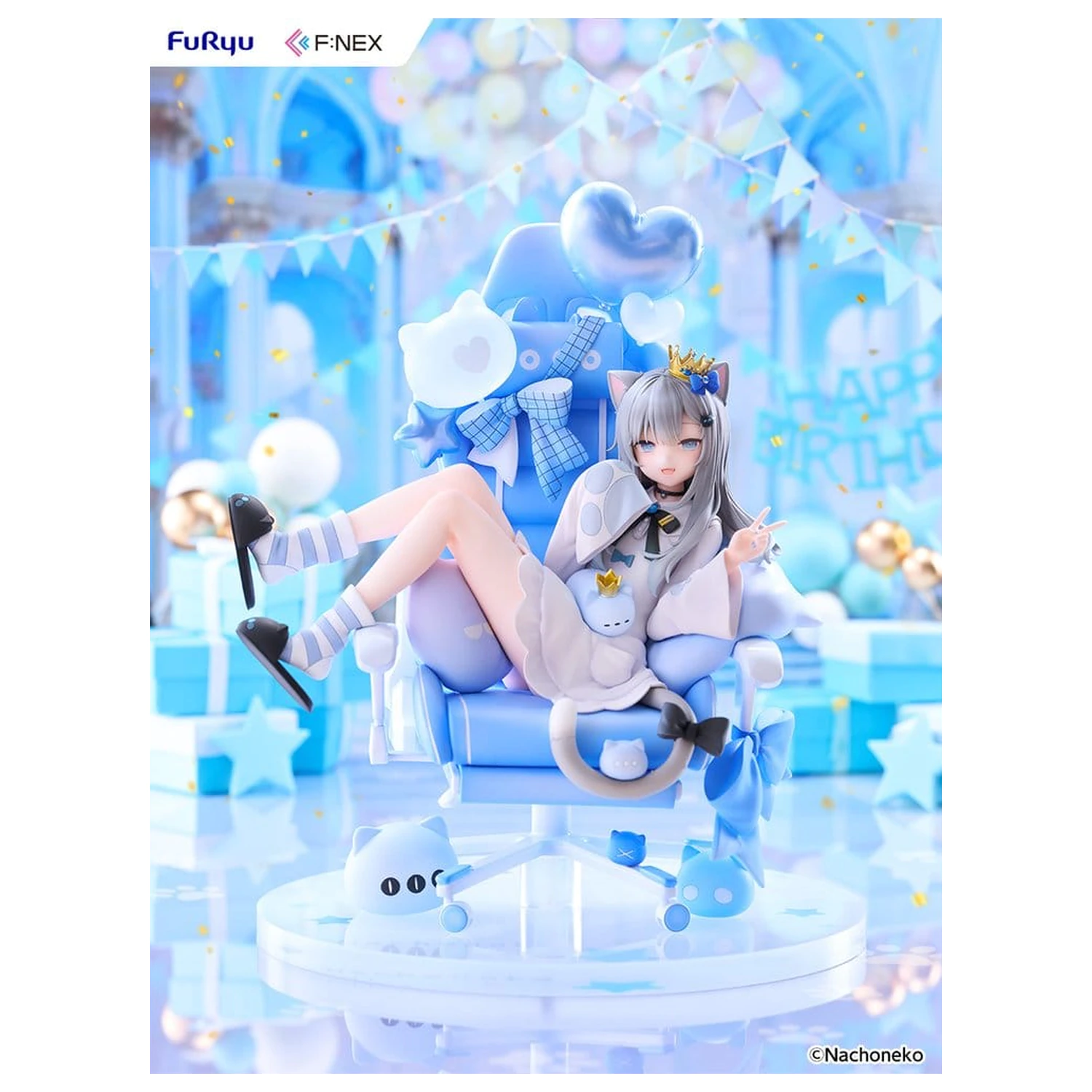 Virtual YouTuber F:NEX Figurka z PVC 1/7 Nachoneko Birthday Ver. 24 cm zdjęcie produktu