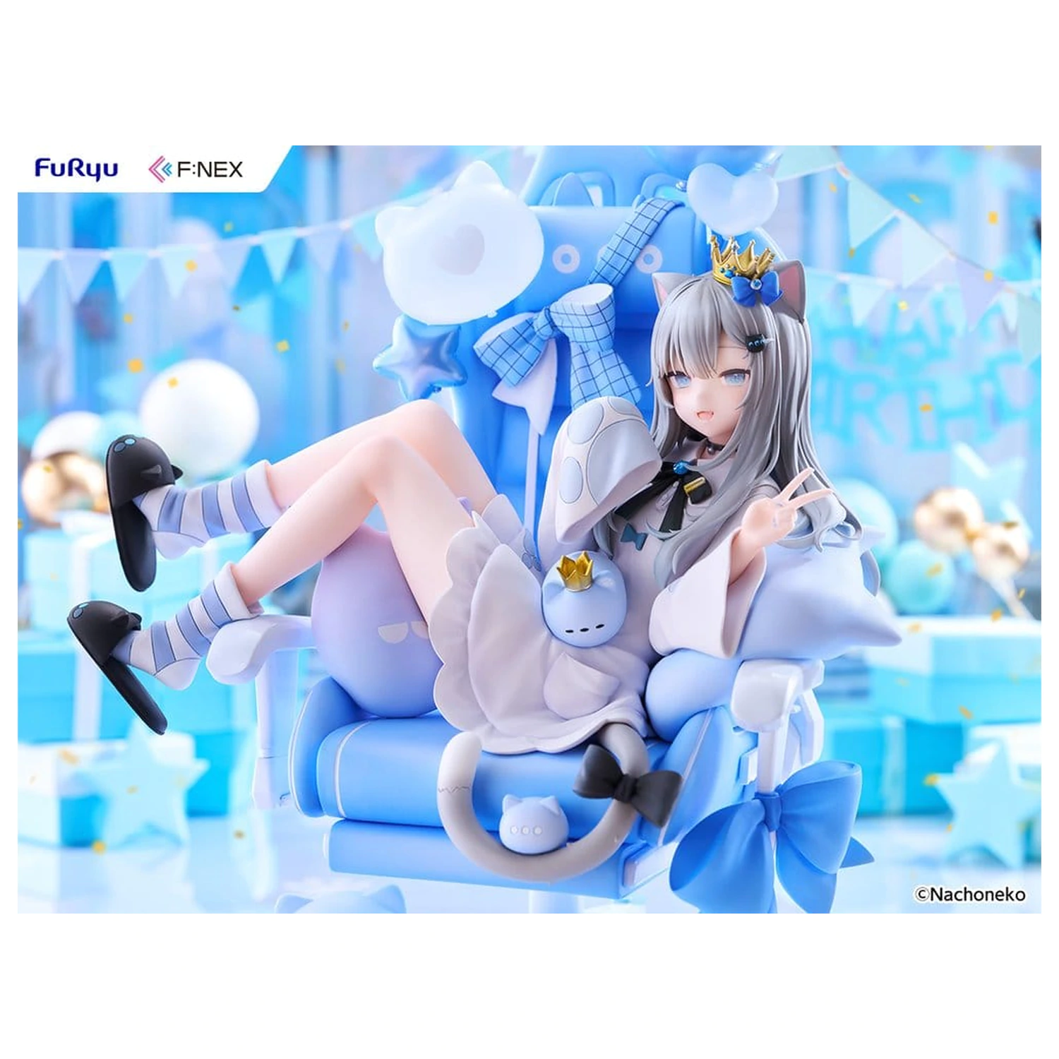 Virtual YouTuber F:NEX Figurka z PVC 1/7 Nachoneko Birthday Ver. 24 cm zdjęcie produktu