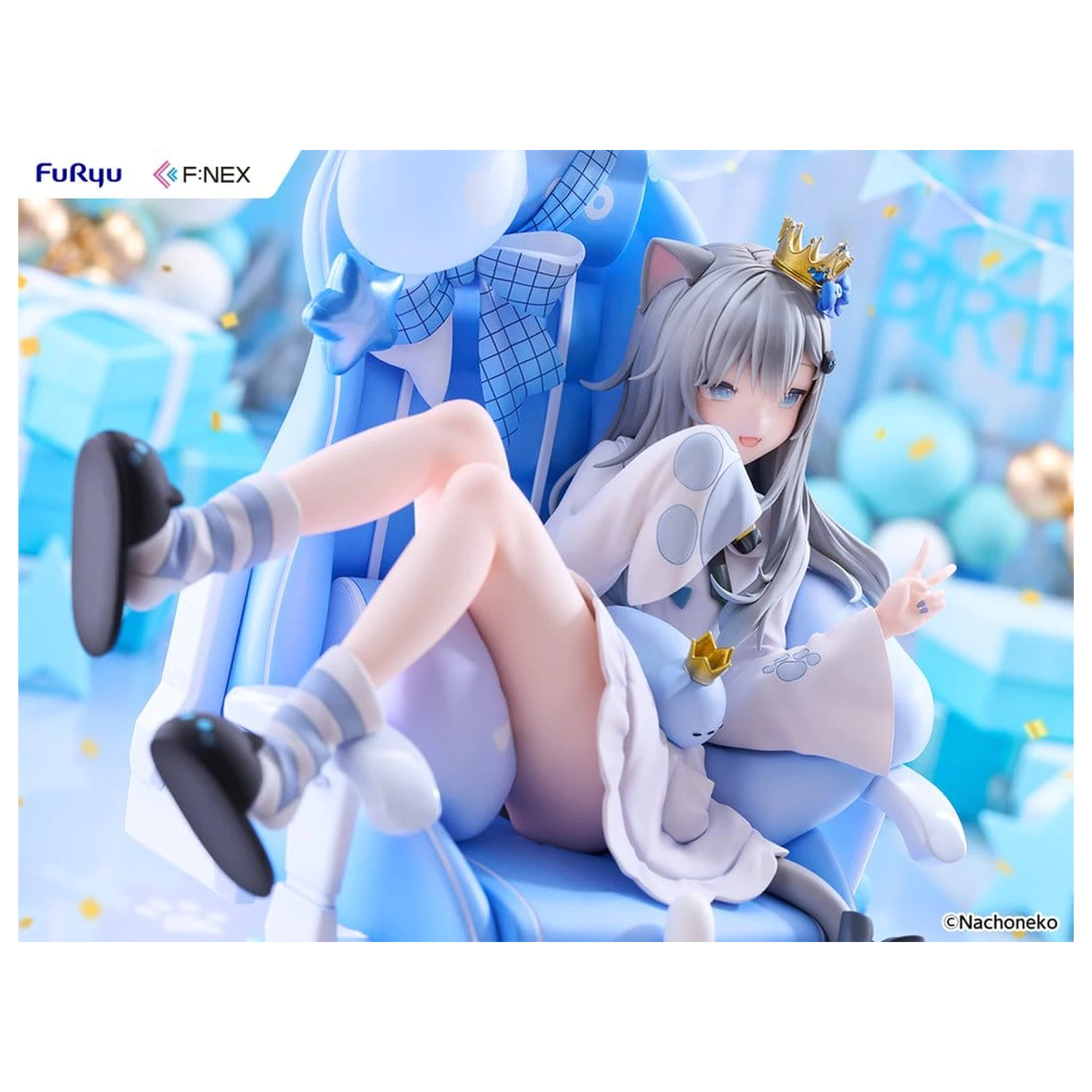 Virtual YouTuber F:NEX Figurka z PVC 1/7 Nachoneko Birthday Ver. 24 cm zdjęcie produktu