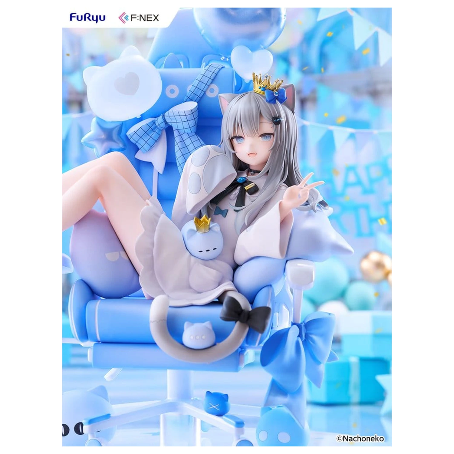 Virtual YouTuber F:NEX Figurka z PVC 1/7 Nachoneko Birthday Ver. 24 cm zdjęcie produktu