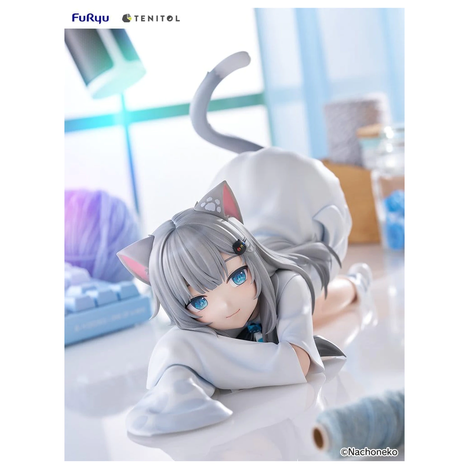 Virtual Youtuber Tenitol Big Noodle Stopper Figurka PCW Nachoneko 18 cm zdjęcie produktu