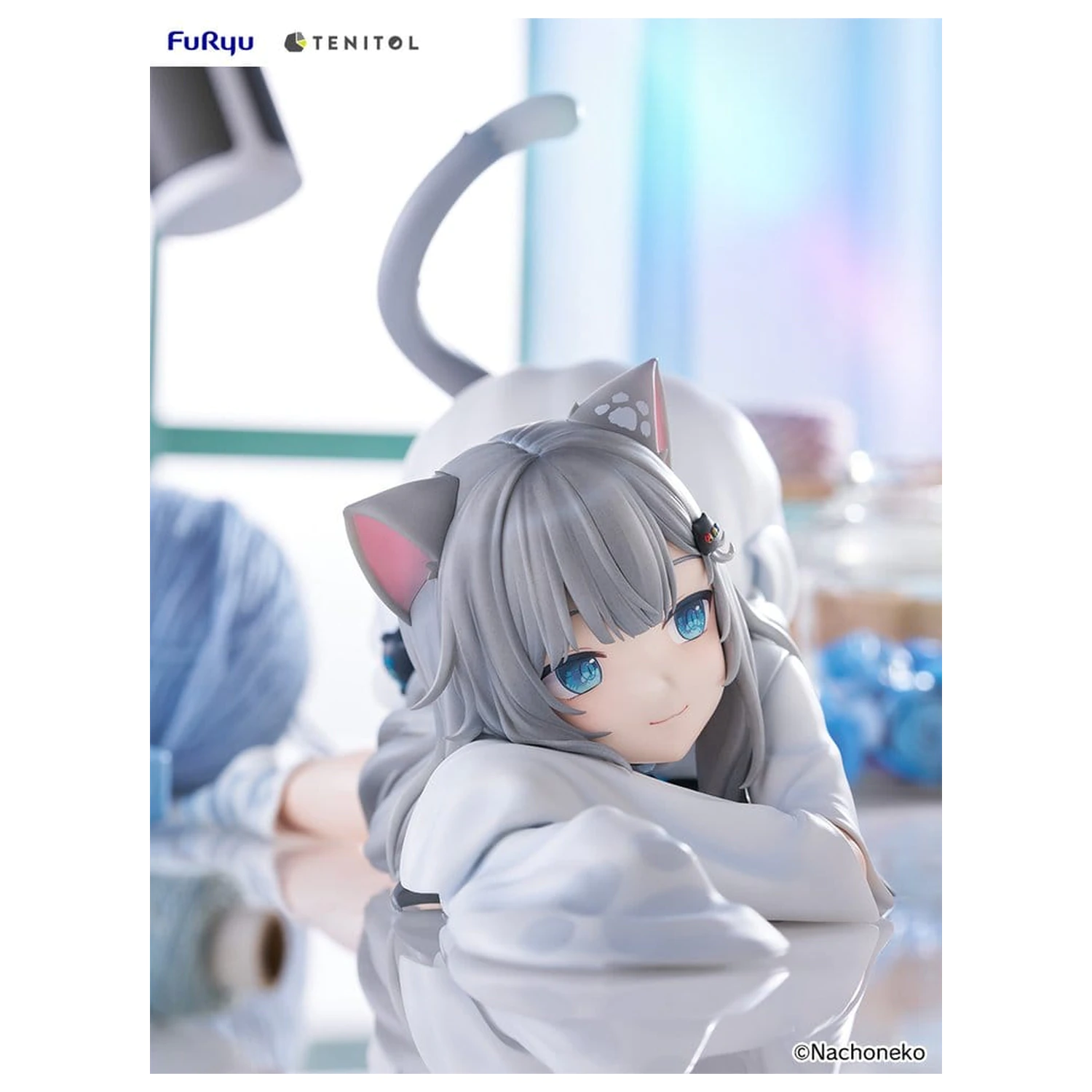 Virtual Youtuber Tenitol Big Noodle Stopper Figurka PCW Nachoneko 18 cm zdjęcie produktu