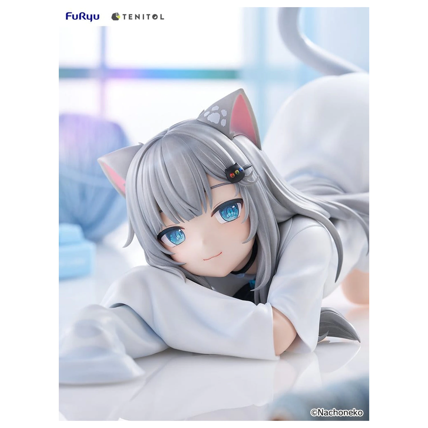 Virtual Youtuber Tenitol Big Noodle Stopper Figurka PCW Nachoneko 18 cm zdjęcie produktu
