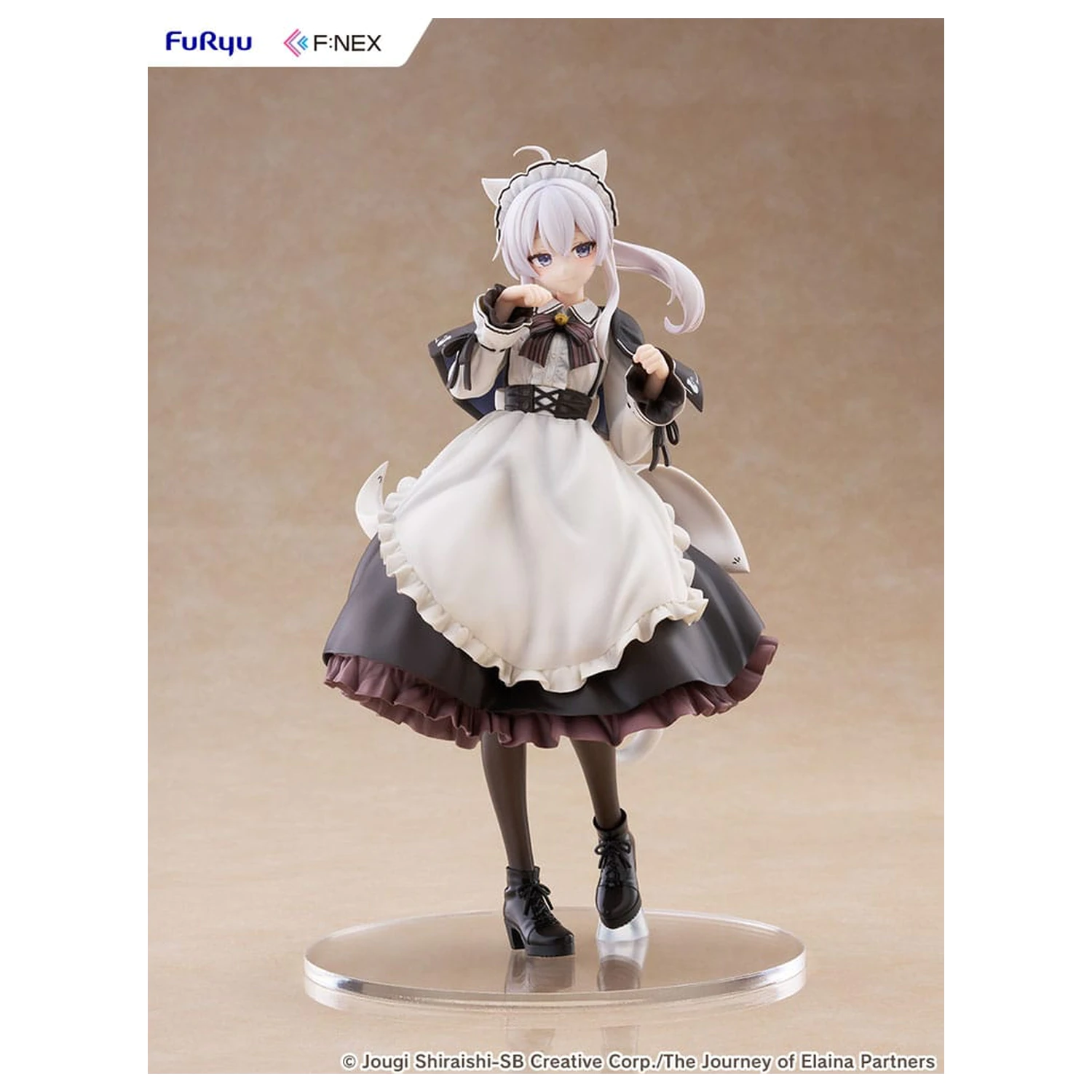 Wandering Witch: The Journey of Elaina F:NEX PVC Statuetka 1/7 Elaina Maid costume with cat ears Ver. 24 cm zdjęcie produktu