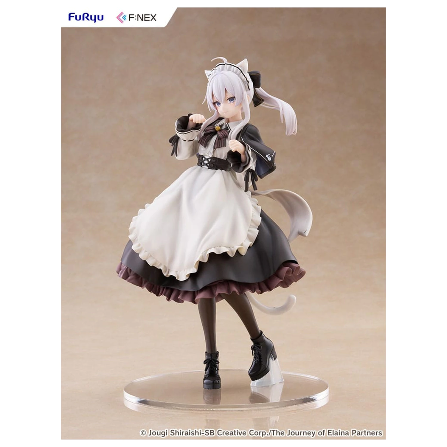 Wandering Witch: The Journey of Elaina F:NEX PVC Statuetka 1/7 Elaina Maid costume with cat ears Ver. 24 cm zdjęcie produktu