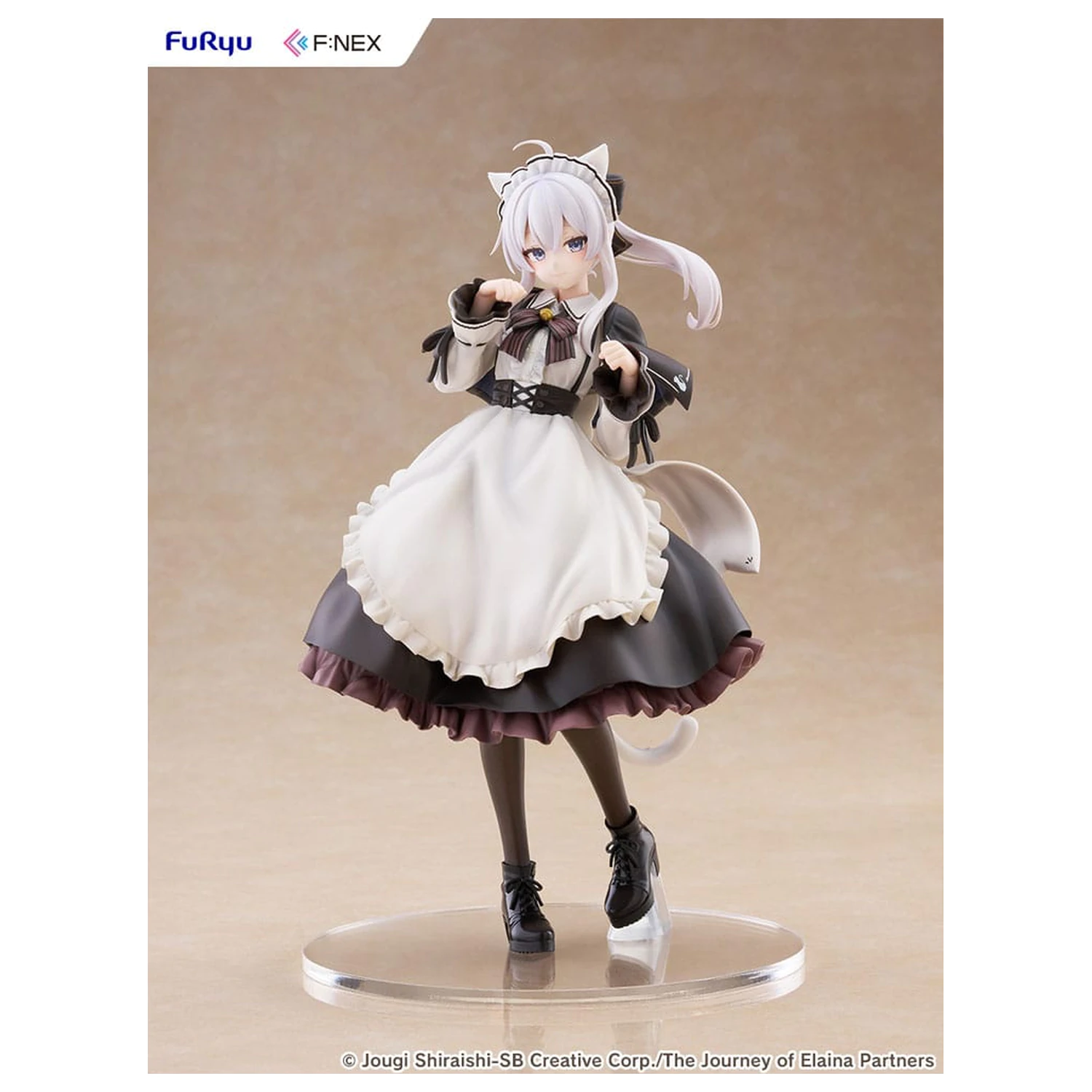 Wandering Witch: The Journey of Elaina F:NEX PVC Statuetka 1/7 Elaina Maid costume with cat ears Ver. 24 cm zdjęcie produktu
