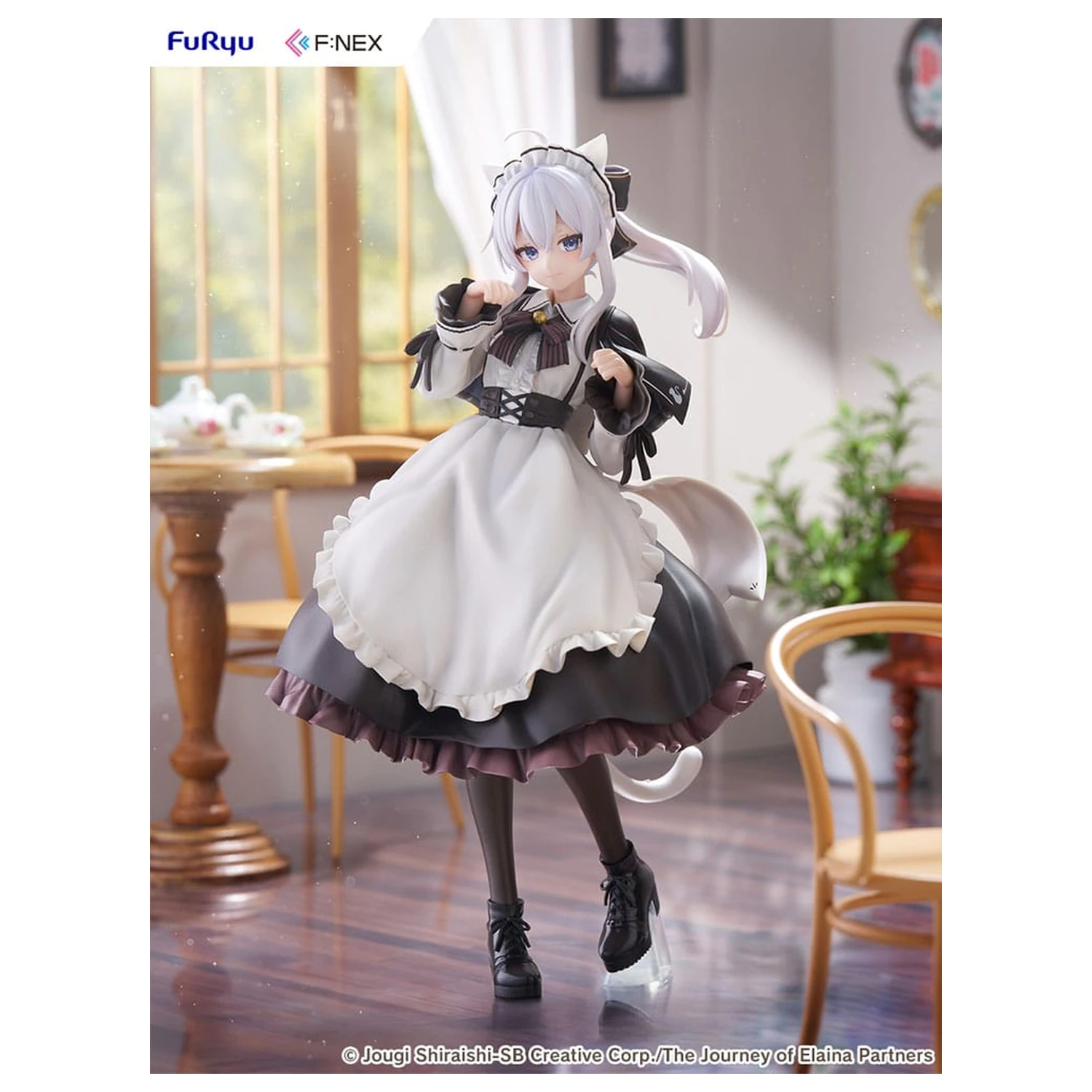 Wandering Witch: The Journey of Elaina F:NEX PVC Statuetka 1/7 Elaina Maid costume with cat ears Ver. 24 cm zdjęcie produktu