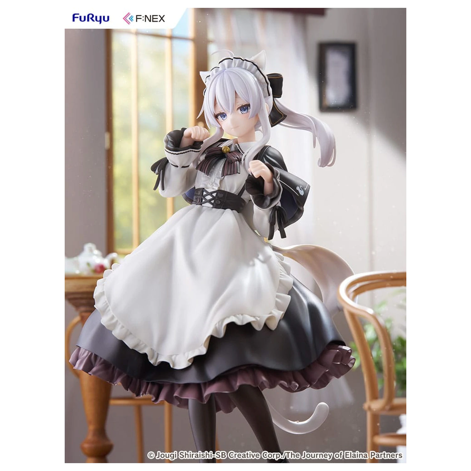 Wandering Witch: The Journey of Elaina F:NEX PVC Statuetka 1/7 Elaina Maid costume with cat ears Ver. 24 cm zdjęcie produktu