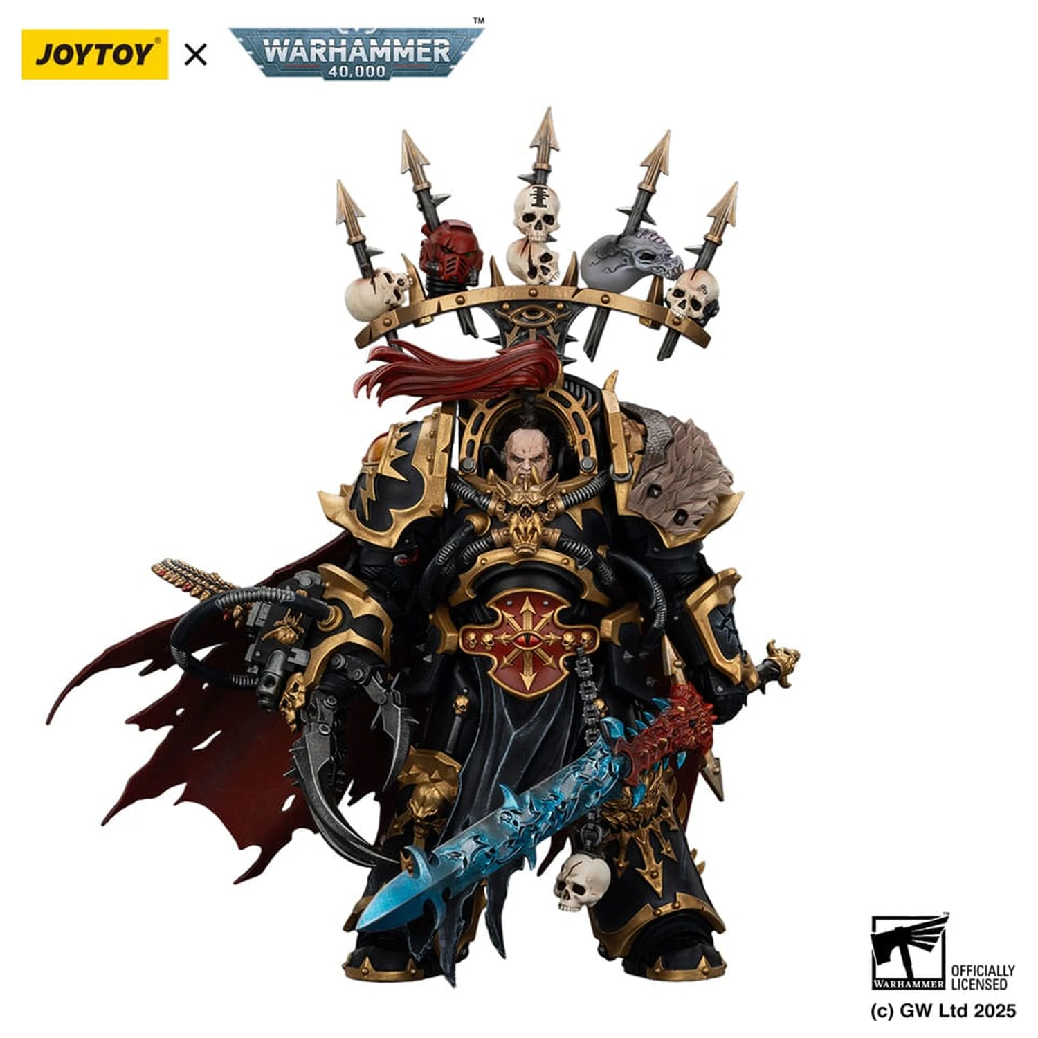 Warhammer 40,000 Figurka Akcji Black Legion Abaddon the Despoiler z Drach'nyen i Talo 16 cm zdjęcie produktu