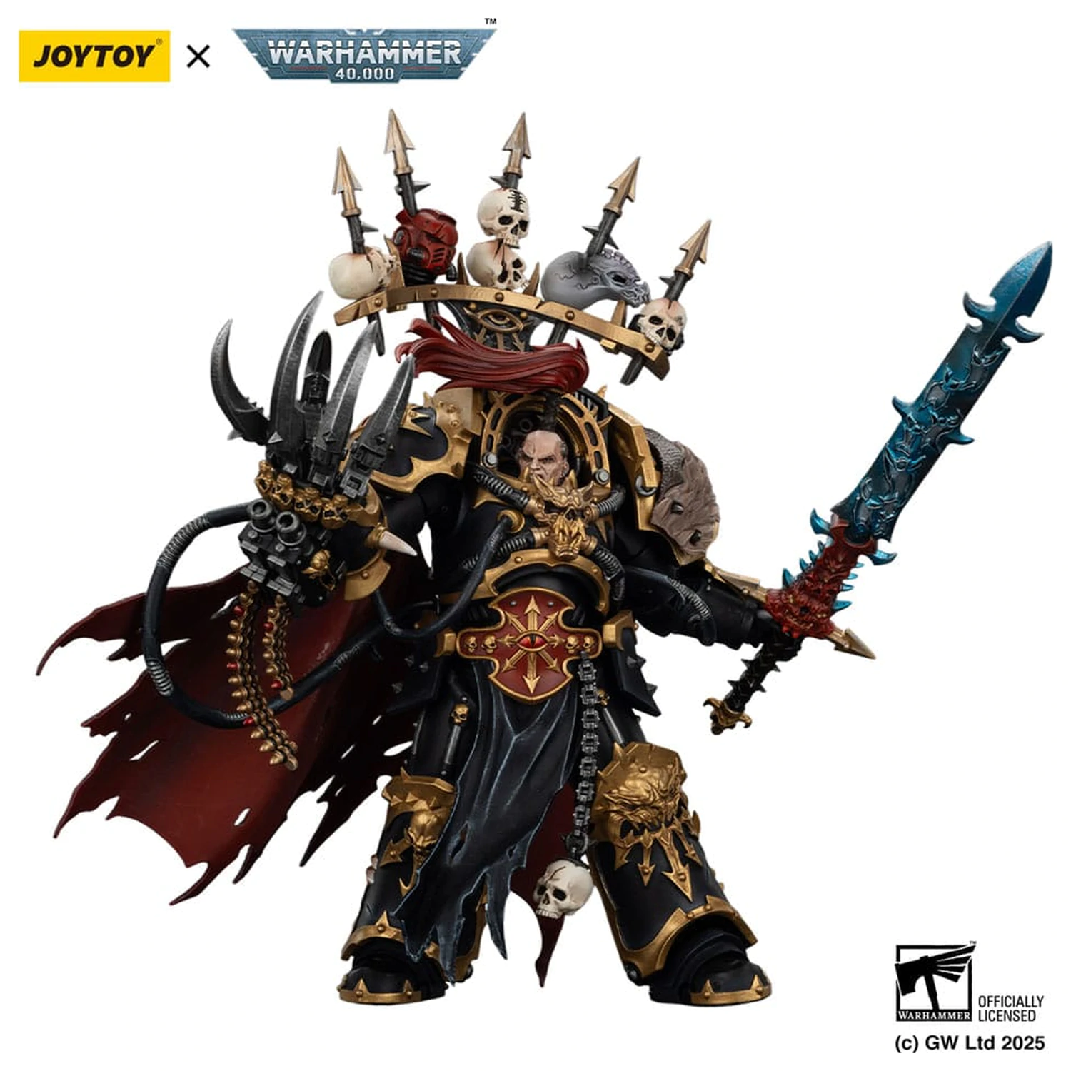 Warhammer 40,000 Figurka Akcji Black Legion Abaddon the Despoiler z Drach'nyen i Talo 16 cm zdjęcie produktu