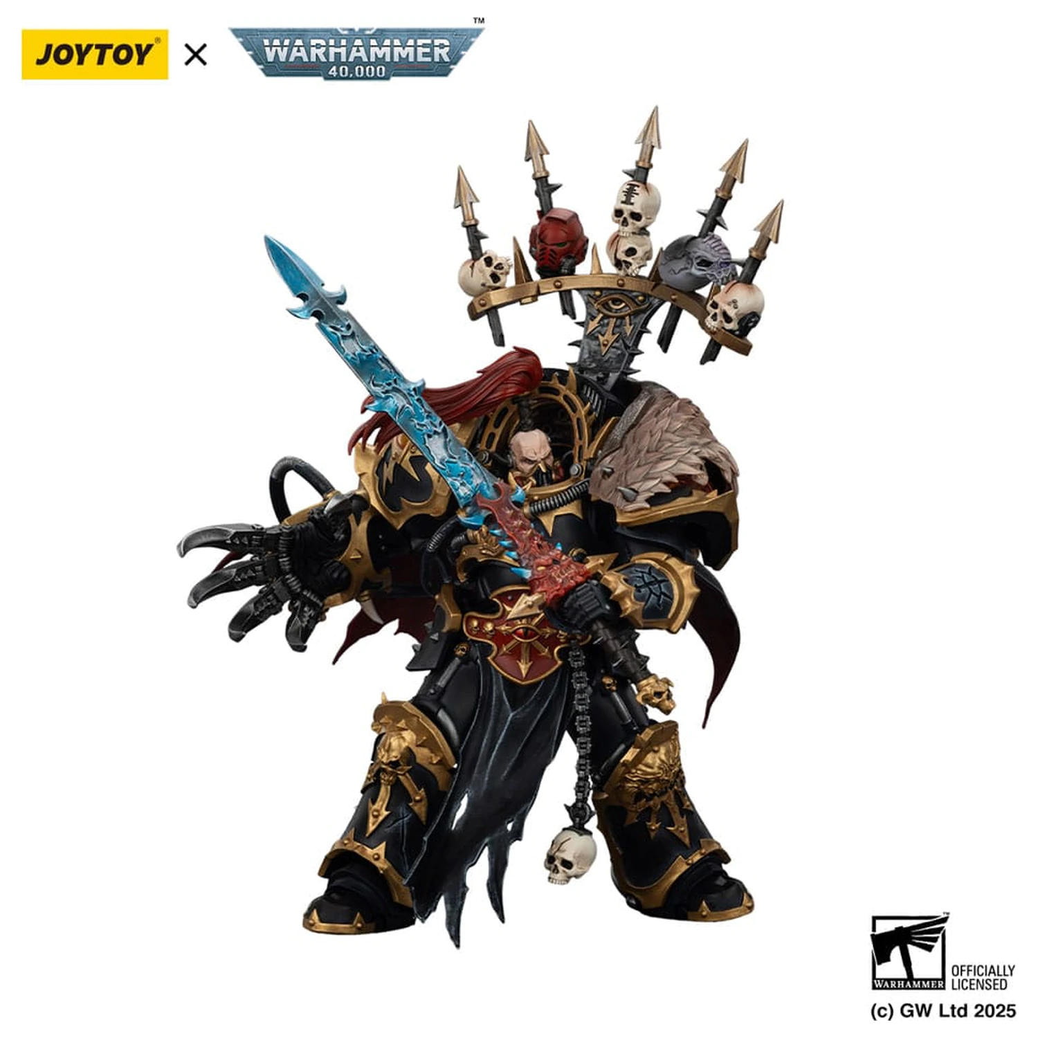 Warhammer 40,000 Figurka Akcji Black Legion Abaddon the Despoiler z Drach'nyen i Talo 16 cm zdjęcie produktu