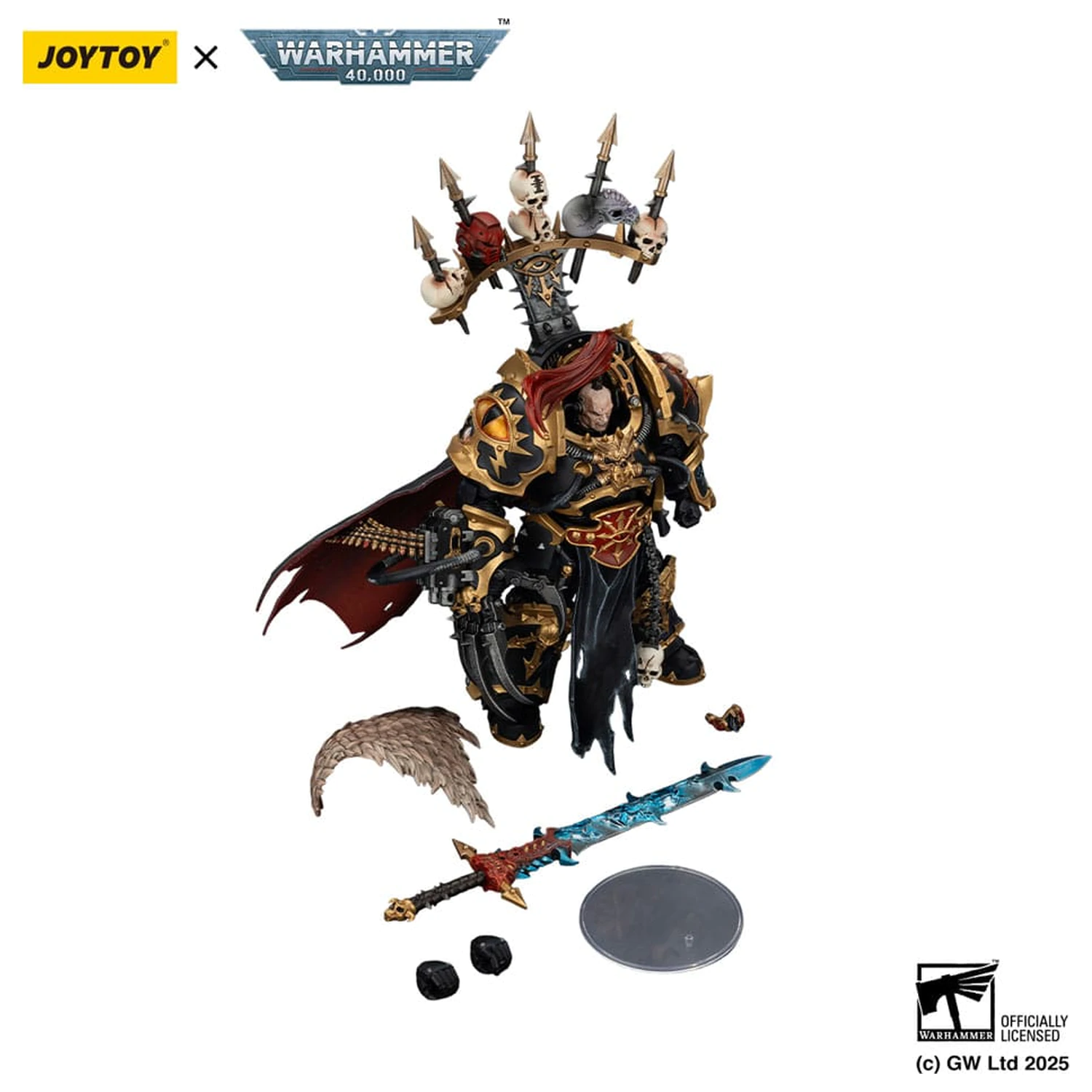 Warhammer 40,000 Figurka Akcji Black Legion Abaddon the Despoiler z Drach'nyen i Talo 16 cm zdjęcie produktu