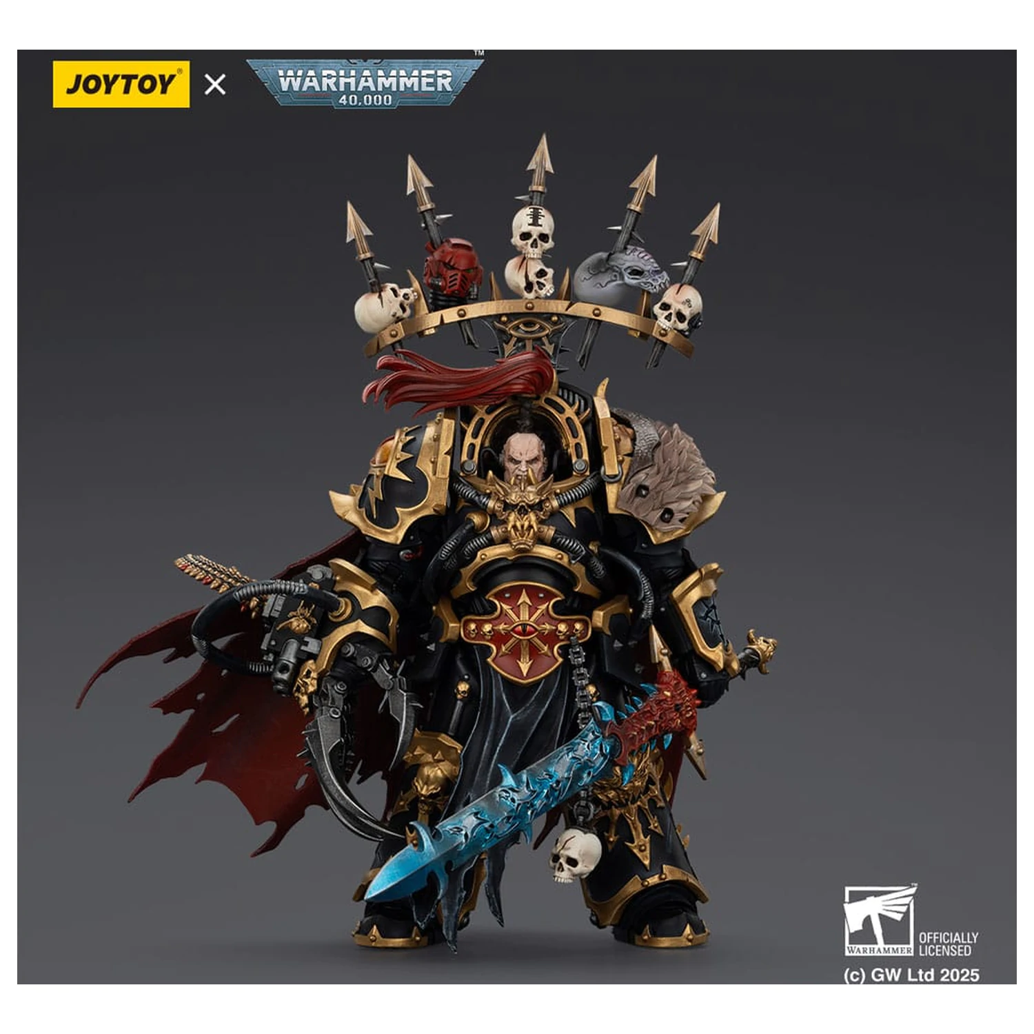 Warhammer 40,000 Figurka Akcji Black Legion Abaddon the Despoiler z Drach'nyen i Talo 16 cm zdjęcie produktu