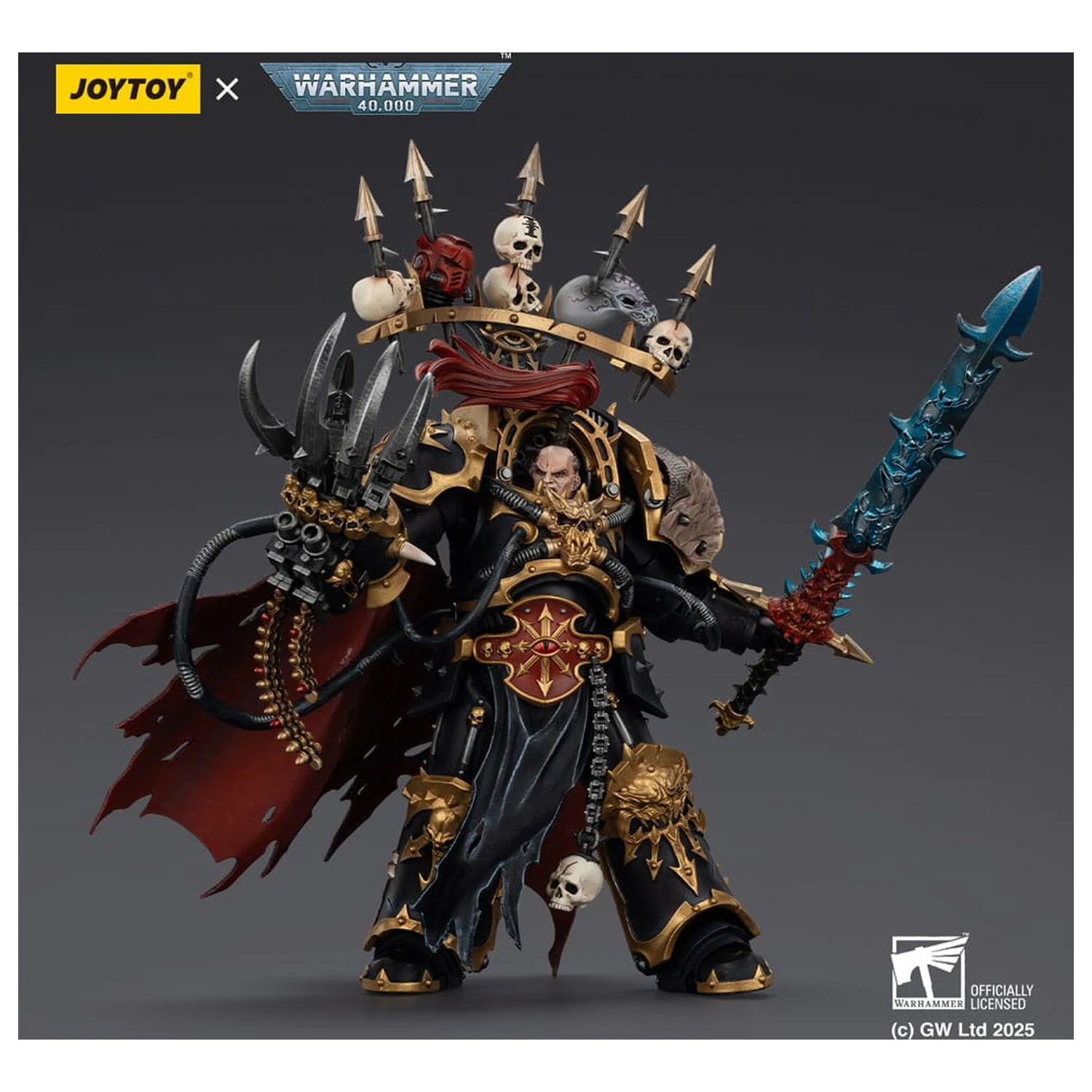 Warhammer 40,000 Figurka Akcji Black Legion Abaddon the Despoiler z Drach'nyen i Talo 16 cm zdjęcie produktu