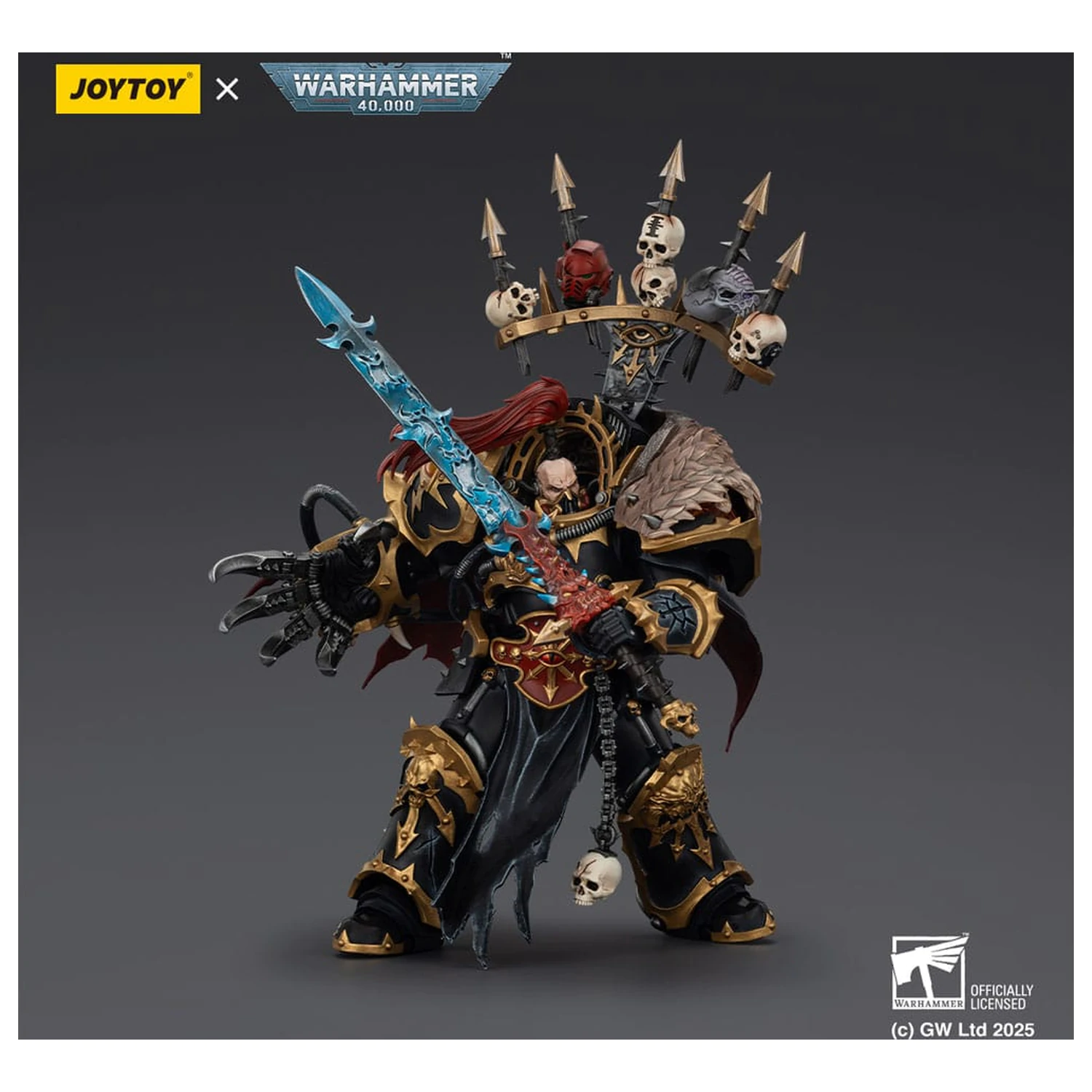 Warhammer 40,000 Figurka Akcji Black Legion Abaddon the Despoiler z Drach'nyen i Talo 16 cm zdjęcie produktu