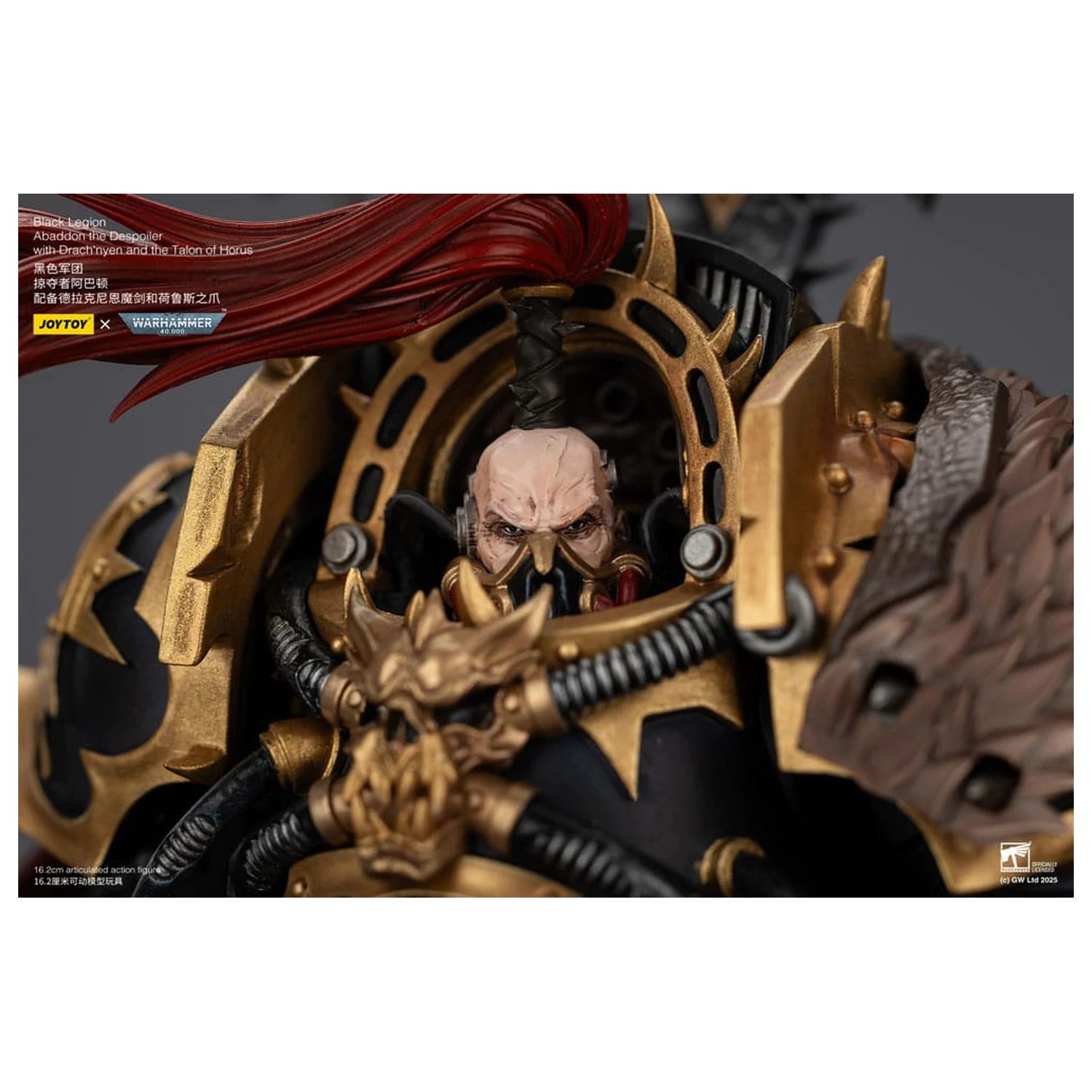 Warhammer 40,000 Figurka Akcji Black Legion Abaddon the Despoiler z Drach'nyen i Talo 16 cm zdjęcie produktu