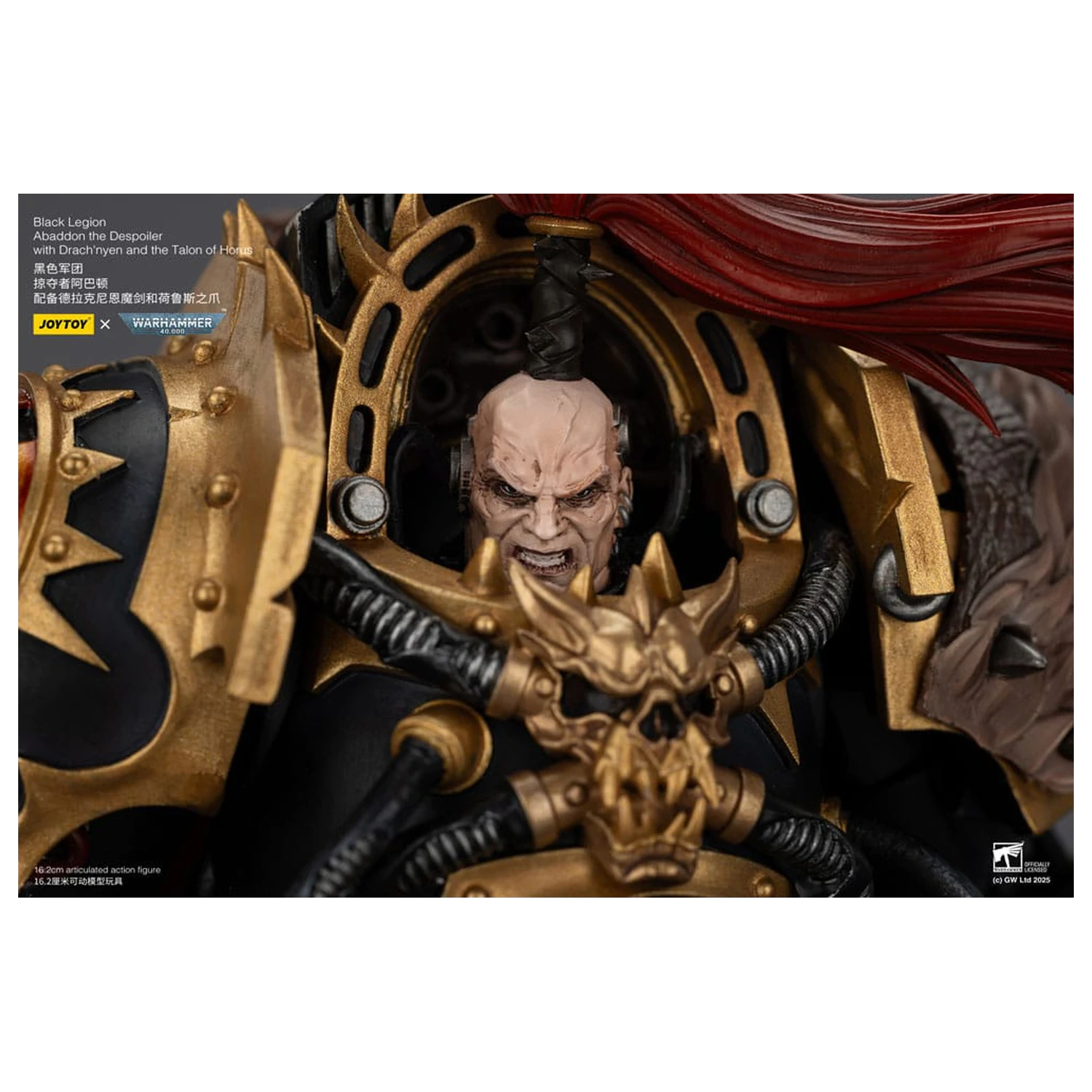 Warhammer 40,000 Figurka Akcji Black Legion Abaddon the Despoiler z Drach'nyen i Talo 16 cm zdjęcie produktu