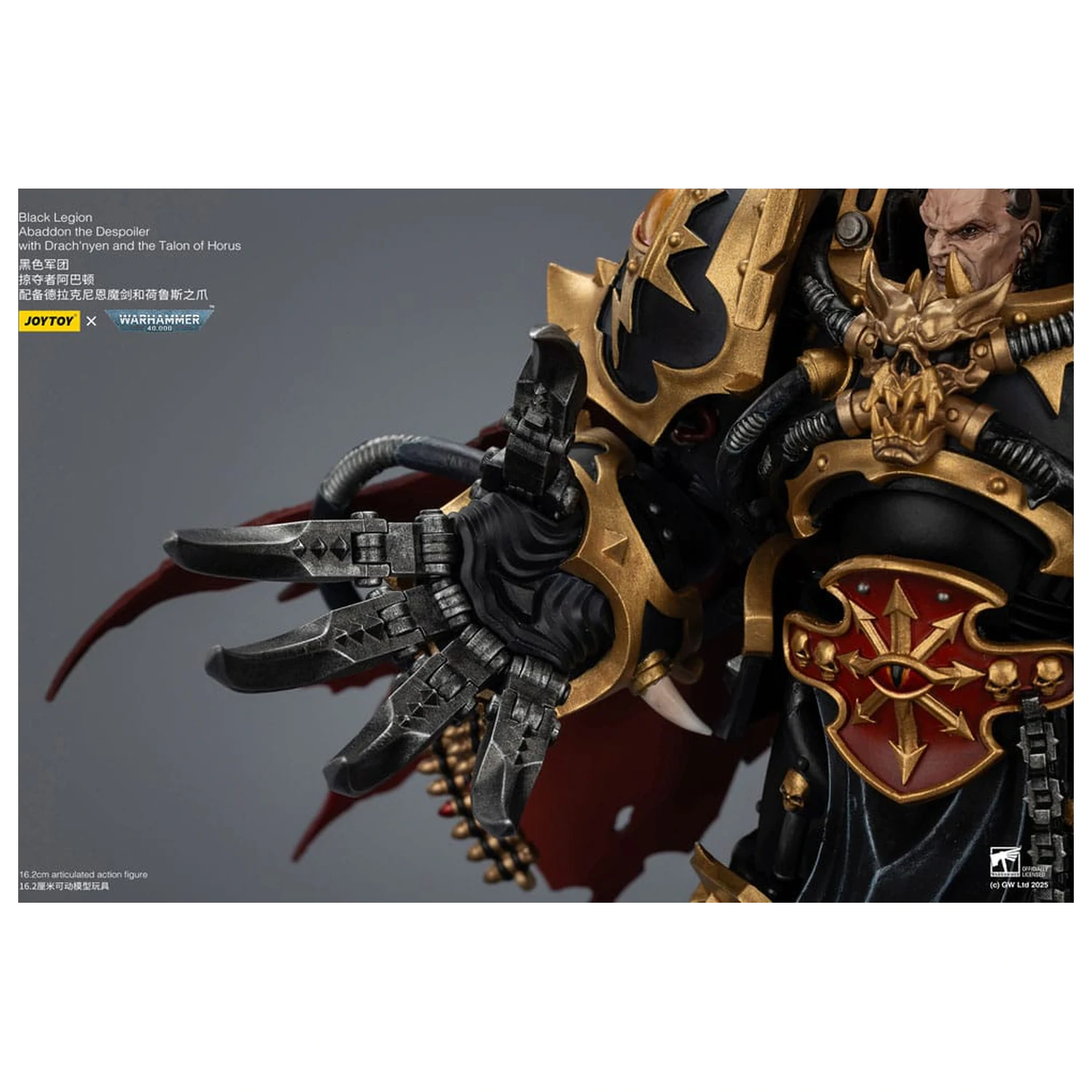 Warhammer 40,000 Figurka Akcji Black Legion Abaddon the Despoiler z Drach'nyen i Talo 16 cm zdjęcie produktu
