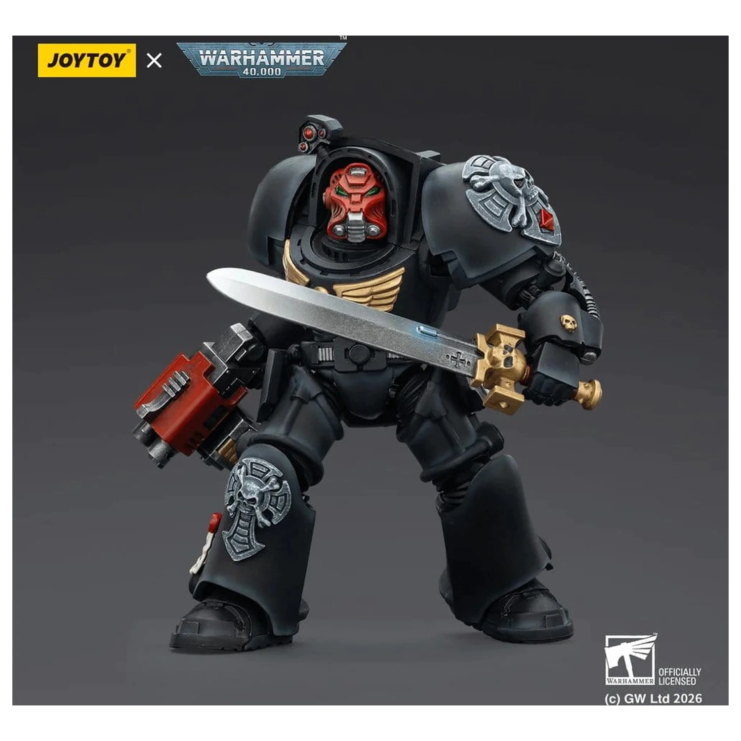 Warhammer 40,000 Action Figure Black Templars Terminator 1 z Power Sword i Storm Bolter 14 cm zdjęcie produktu