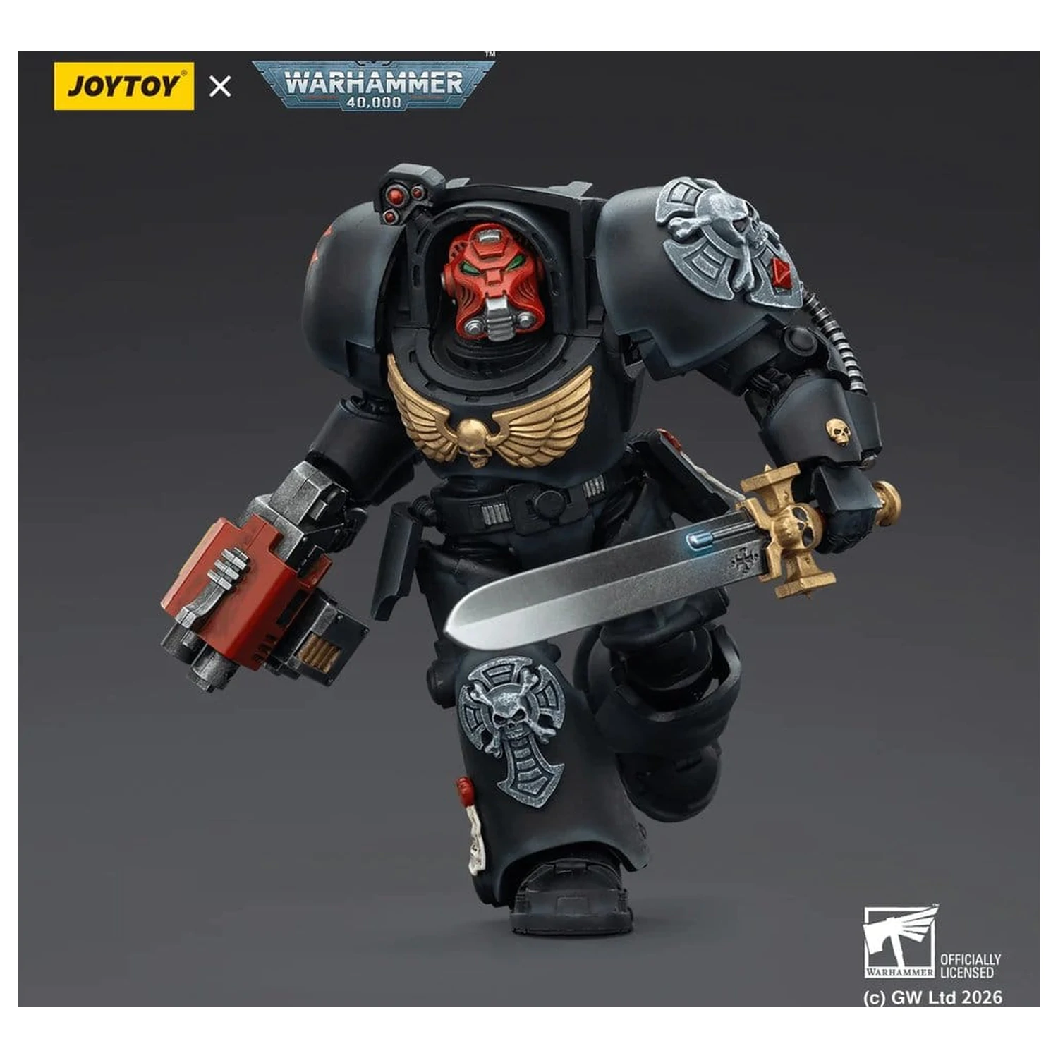 Warhammer 40,000 Action Figure Black Templars Terminator 1 z Power Sword i Storm Bolter 14 cm zdjęcie produktu