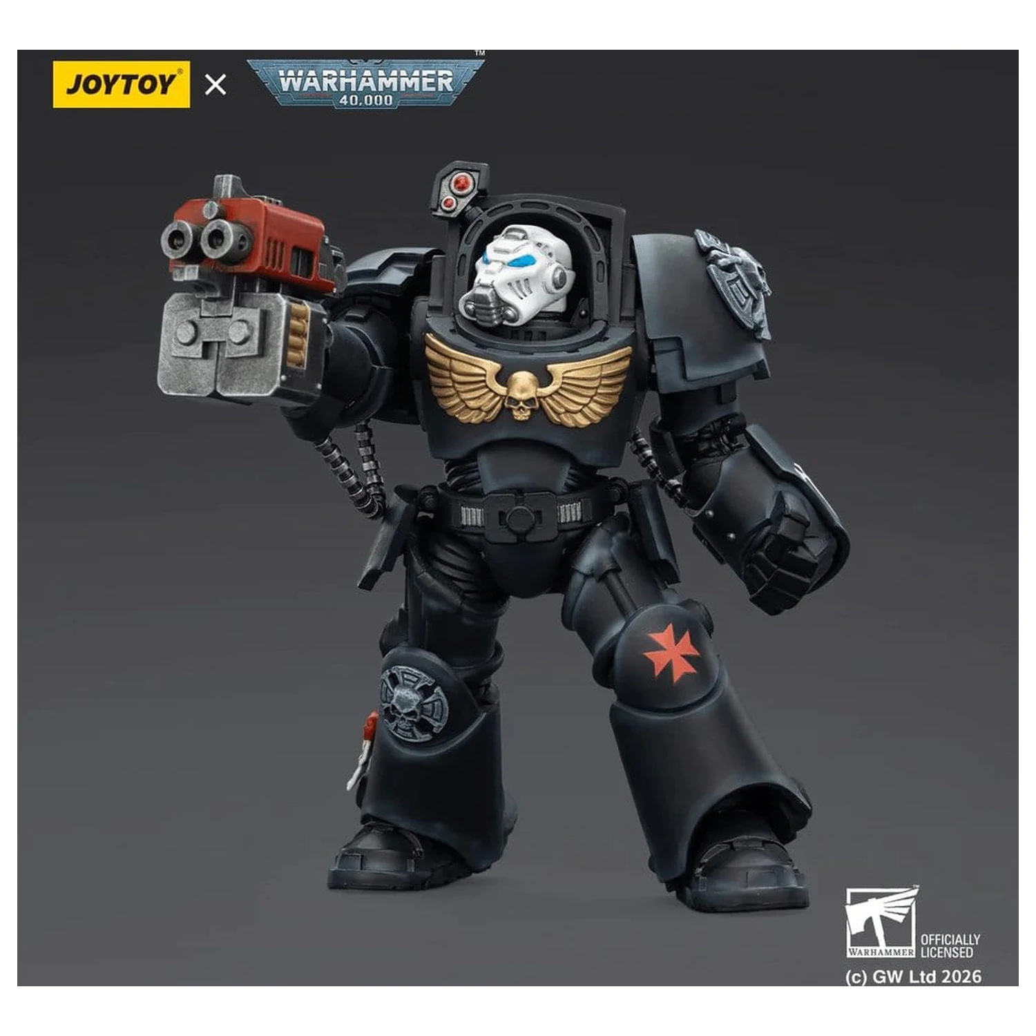 Warhammer 40,000 Figurka Akcji Black Templars Terminator 2 z Power Fist i Storm Bolter 14 cm zdjęcie produktu