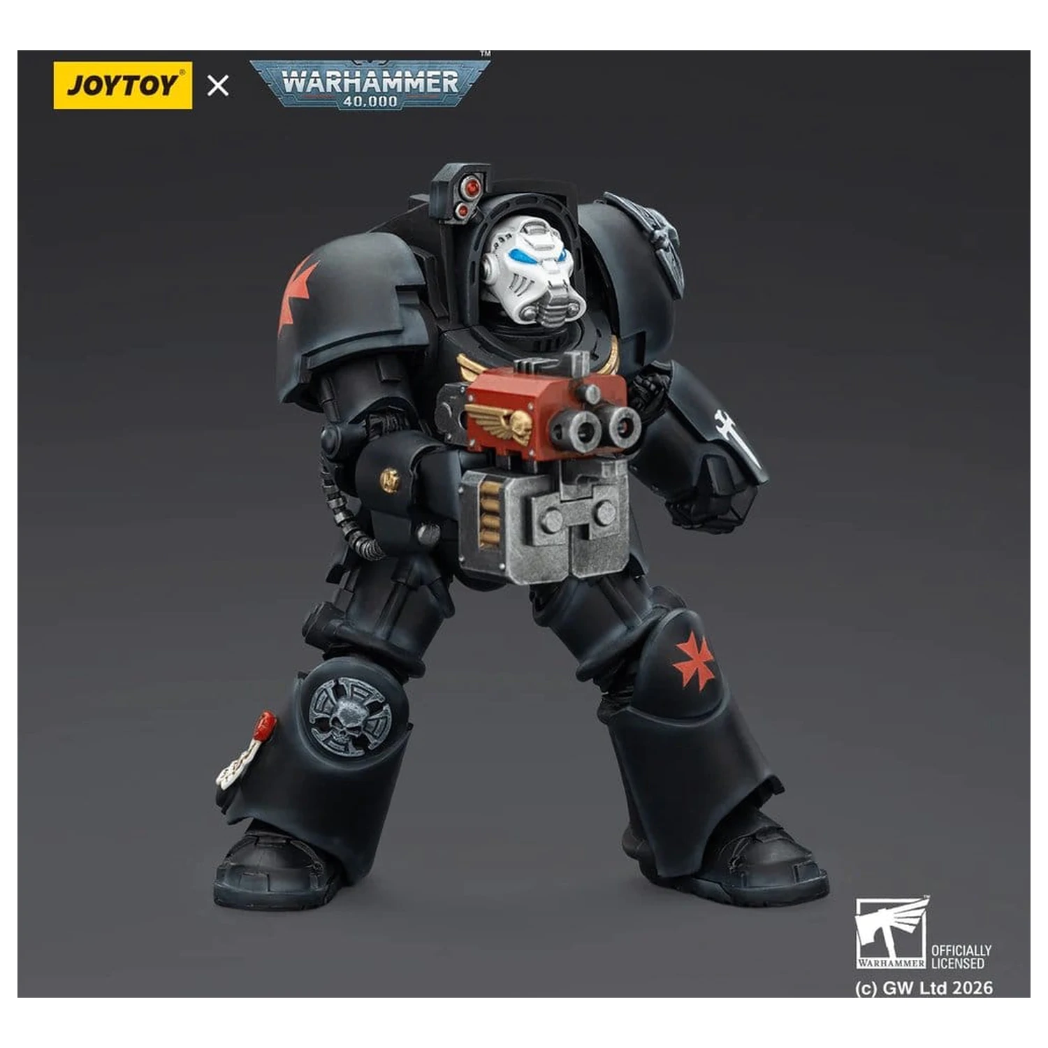 Warhammer 40,000 Figurka Akcji Black Templars Terminator 2 z Power Fist i Storm Bolter 14 cm zdjęcie produktu