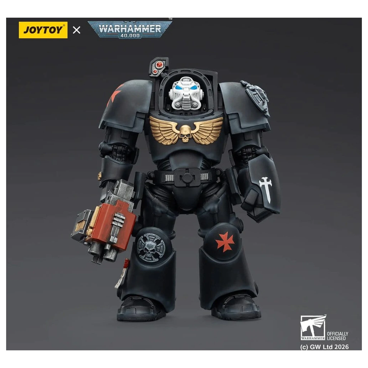 Warhammer 40,000 Figurka Akcji Black Templars Terminator 2 z Power Fist i Storm Bolter 14 cm zdjęcie produktu