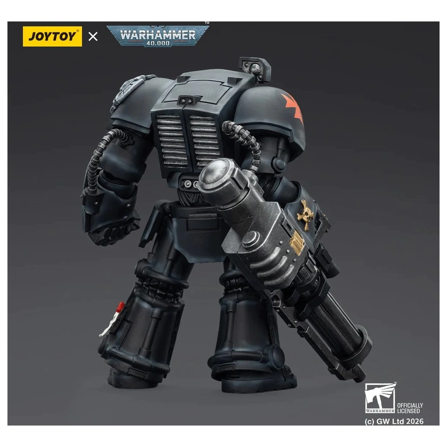 Warhammer 40,000 figurka akcji Black Templars Terminator 3 z Power Fist i Assault Cannon 14 cm zdjęcie produktu