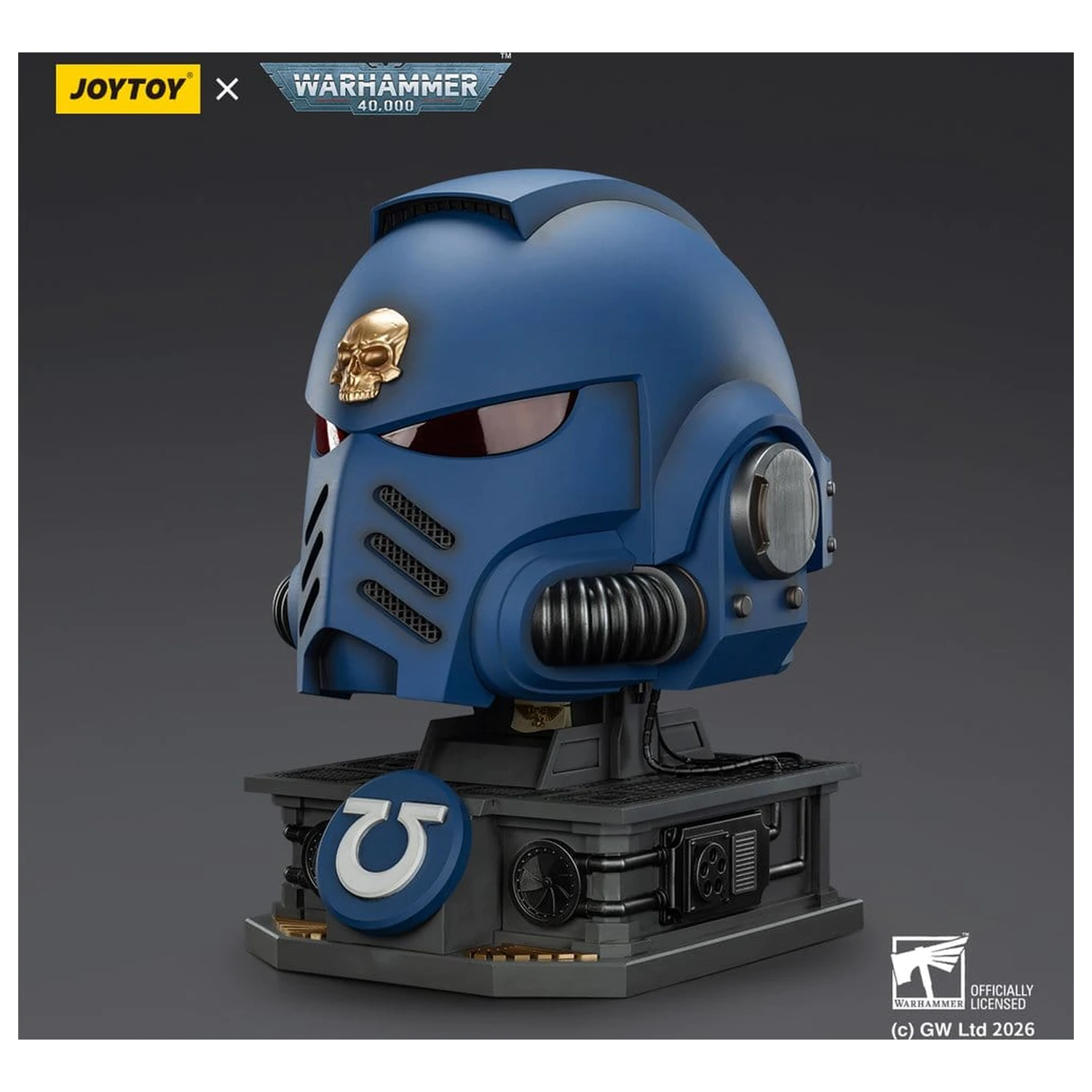 Warhammer 40,000 Captain MkX Helmet & Display Stand Ultramarines 44 cm zdjęcie produktu