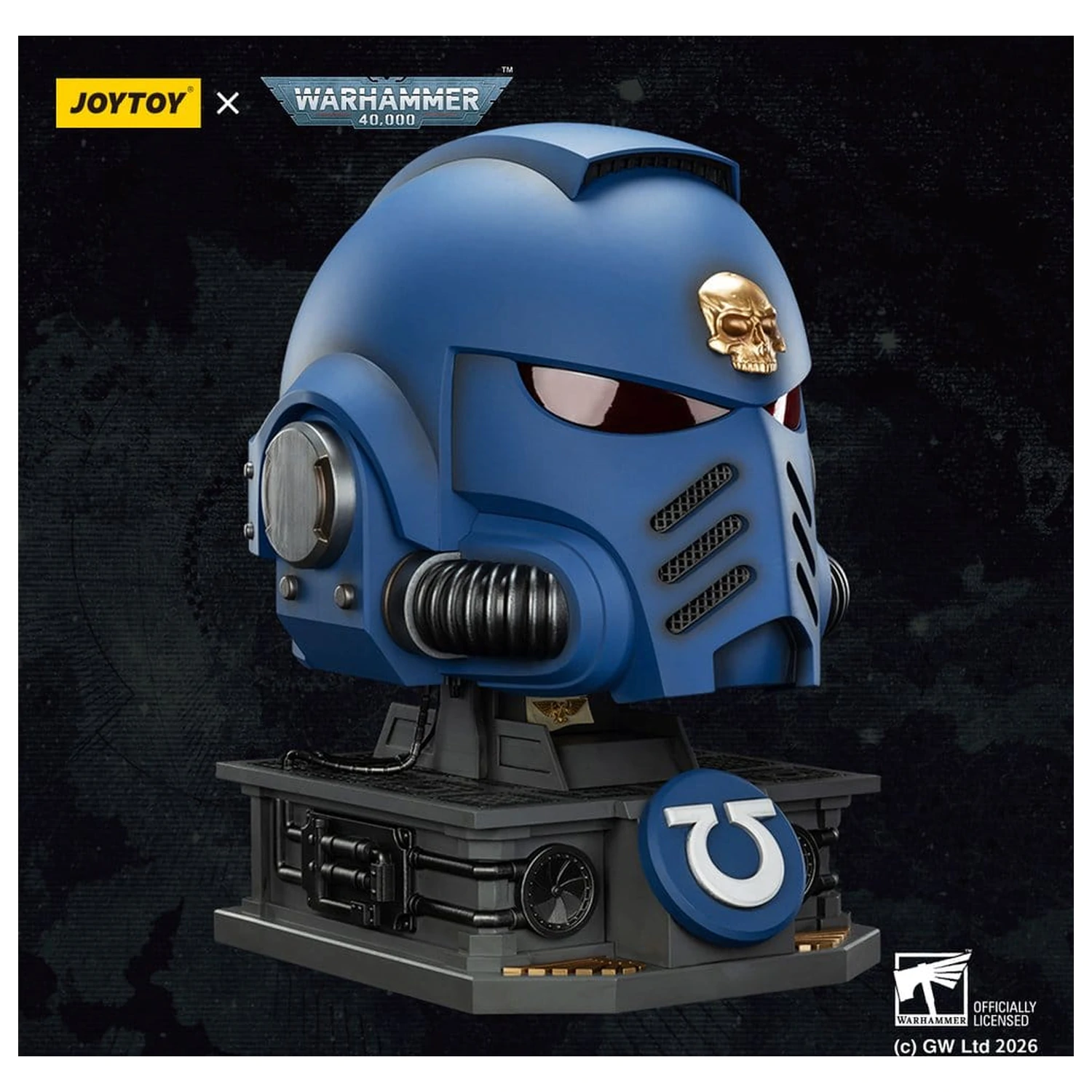 Warhammer 40,000 Captain MkX Helmet & Display Stand Ultramarines 44 cm zdjęcie produktu