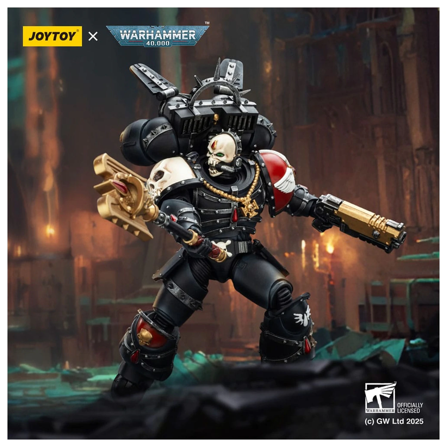 Warhammer 40,000: Combat Patrol Blood Angels figurka akcji Lemartes z Jump Packiem, Blood Croziusem i Absolver Bolt Pistol 12 cm zdjęcie produktu
