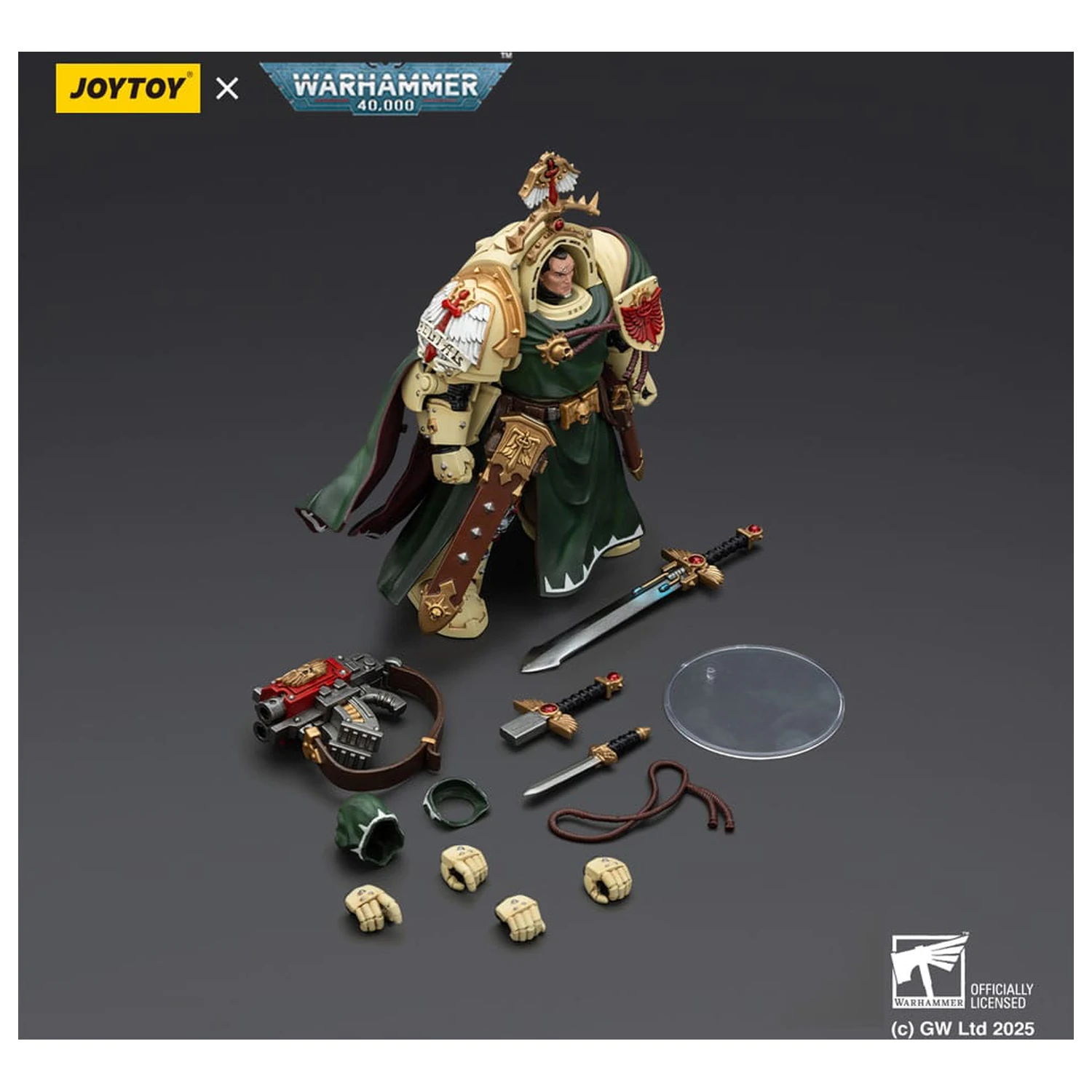 Warhammer 40,000: Dark Angels Figurka Akcji Belial Wielki Mistrz Deathwing z Mieczem Ciszy i Storm Bolterem 14 cm zdjęcie produktu