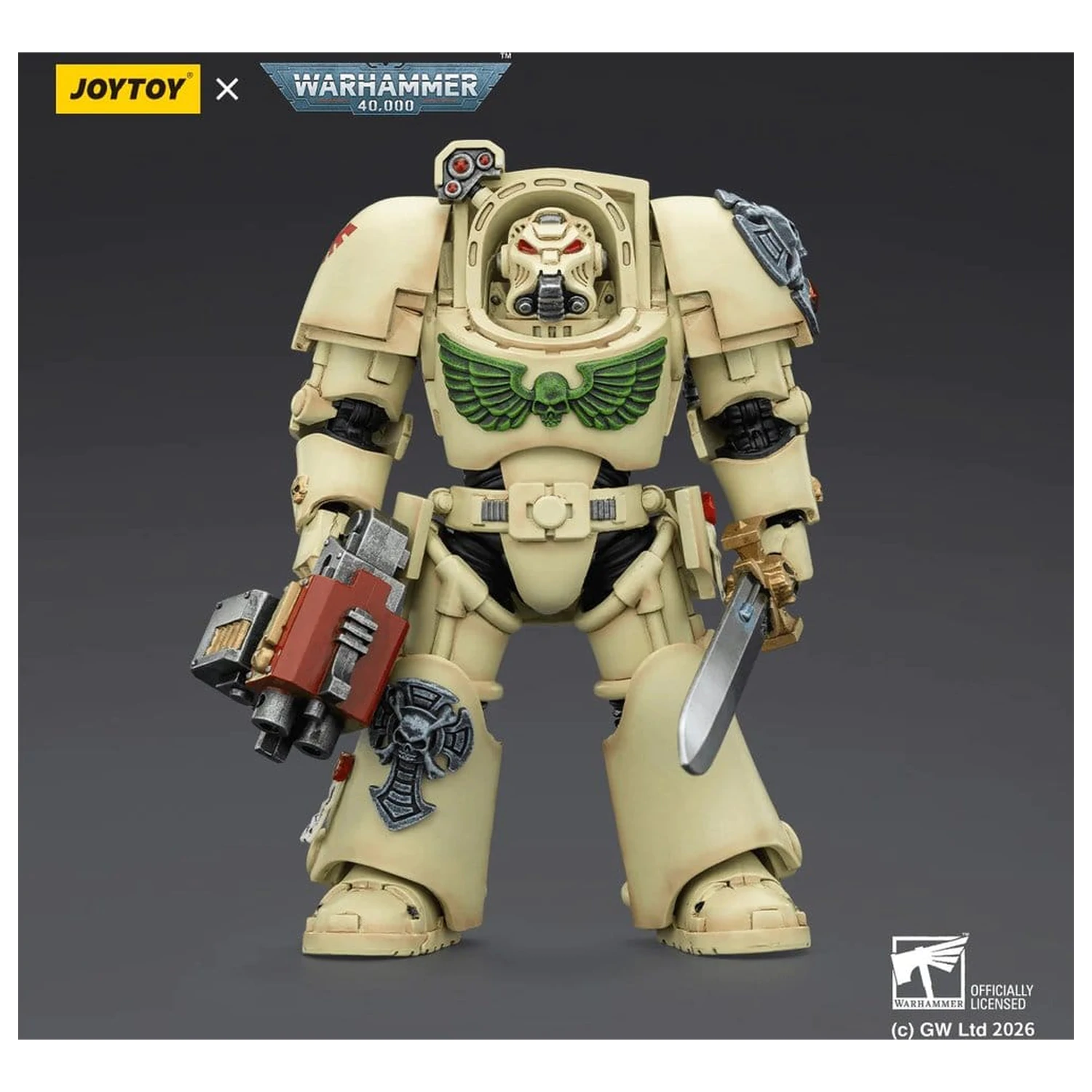 Warhammer 40,000 Action Figure Dark Angels Deathwing Terminator 1 z Power Sword i Storm Bolter 14 cm zdjęcie produktu
