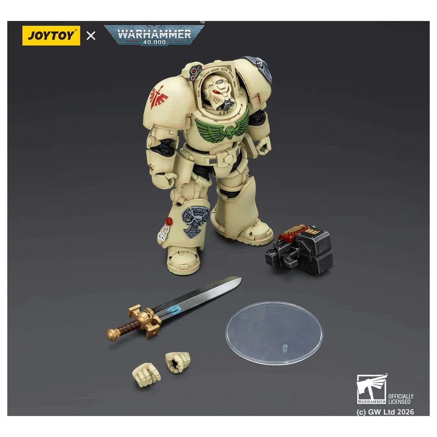 Warhammer 40,000 Action Figure Dark Angels Deathwing Terminator 1 z Power Sword i Storm Bolter 14 cm zdjęcie produktu