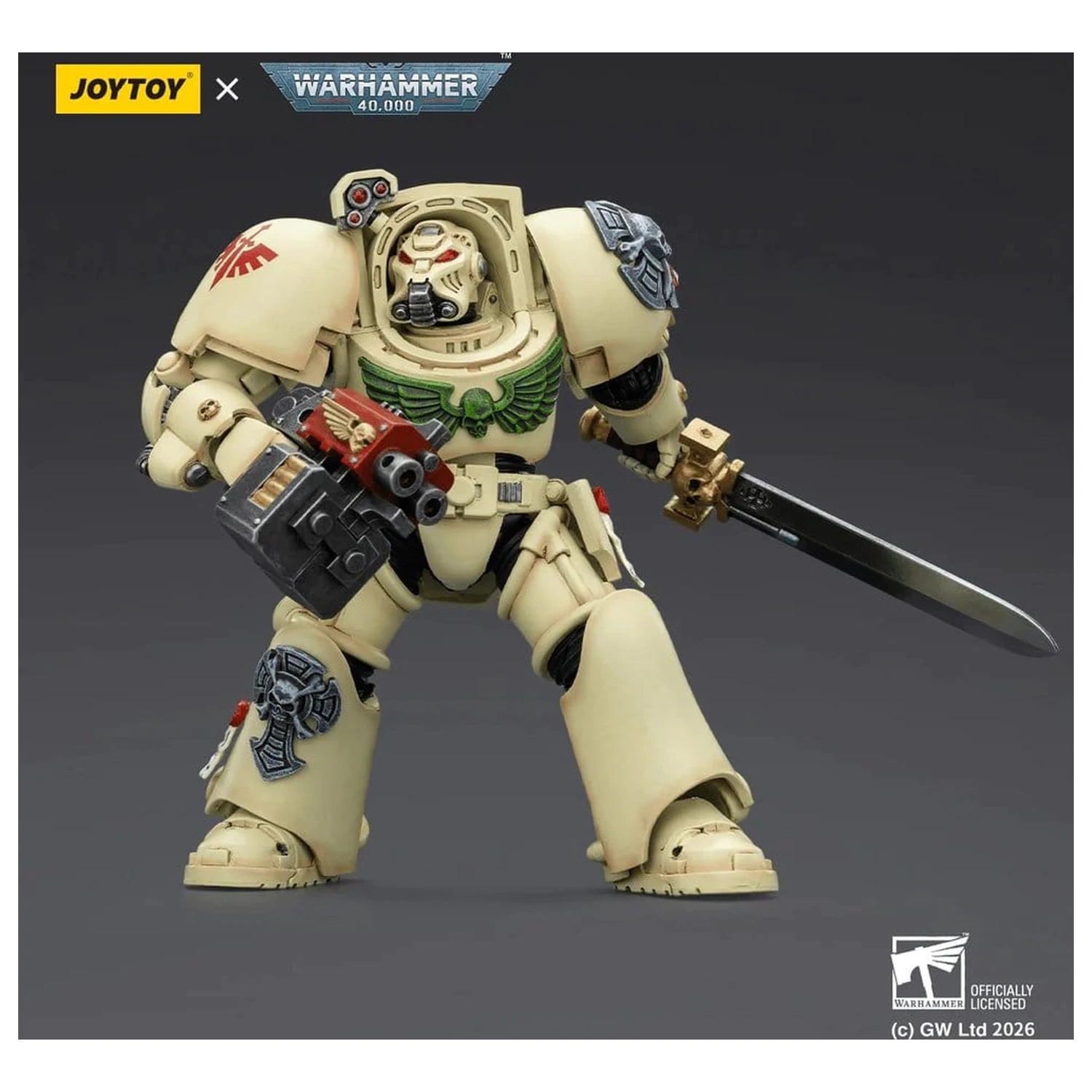 Warhammer 40,000 Action Figure Dark Angels Deathwing Terminator 1 z Power Sword i Storm Bolter 14 cm zdjęcie produktu