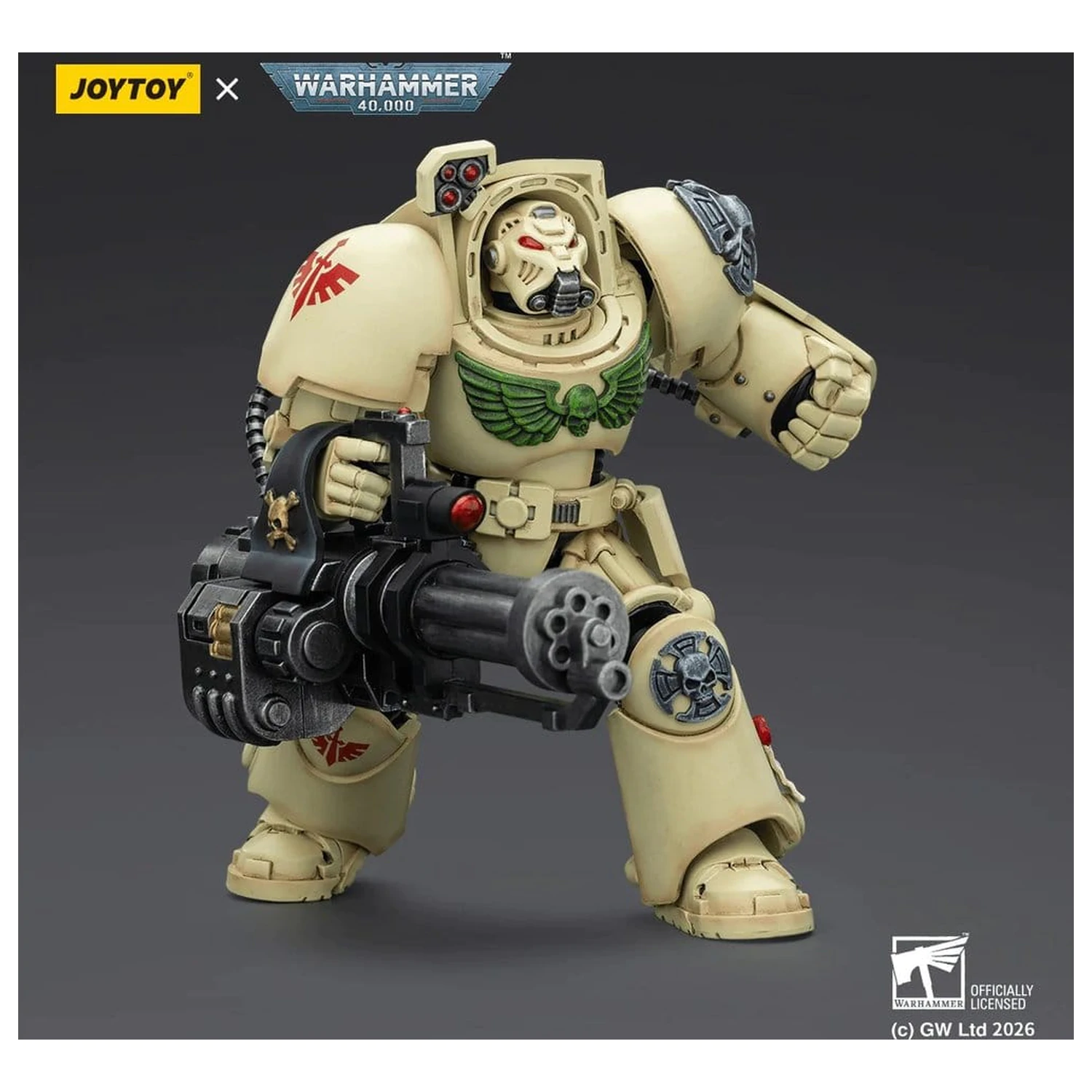 Warhammer 40,000 Action Figure Dark Angels Deathwing Terminator 3 z Power Fist i Assault Cannon 14 cm zdjęcie produktu