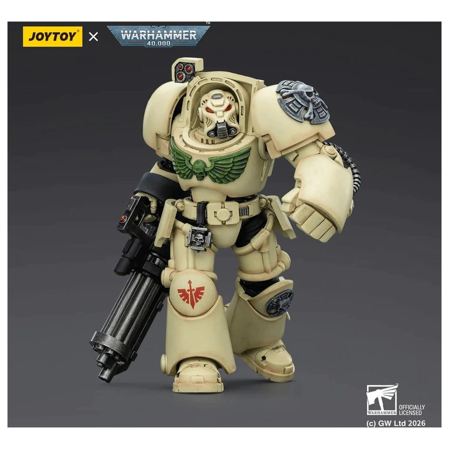 Warhammer 40,000 Action Figure Dark Angels Deathwing Terminator 3 z Power Fist i Assault Cannon 14 cm zdjęcie produktu