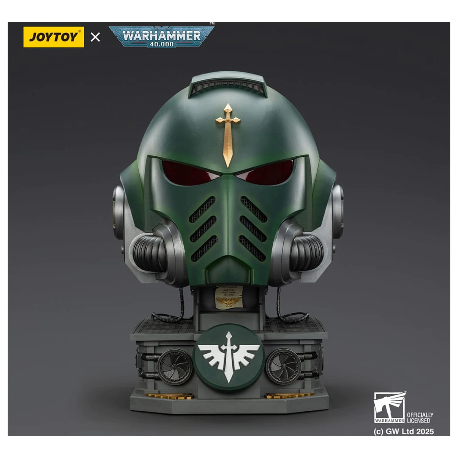 Warhammer 40,000: Dark Angels MkX Kask i podstawka ekspozycyjna 44 cm zdjęcie produktu