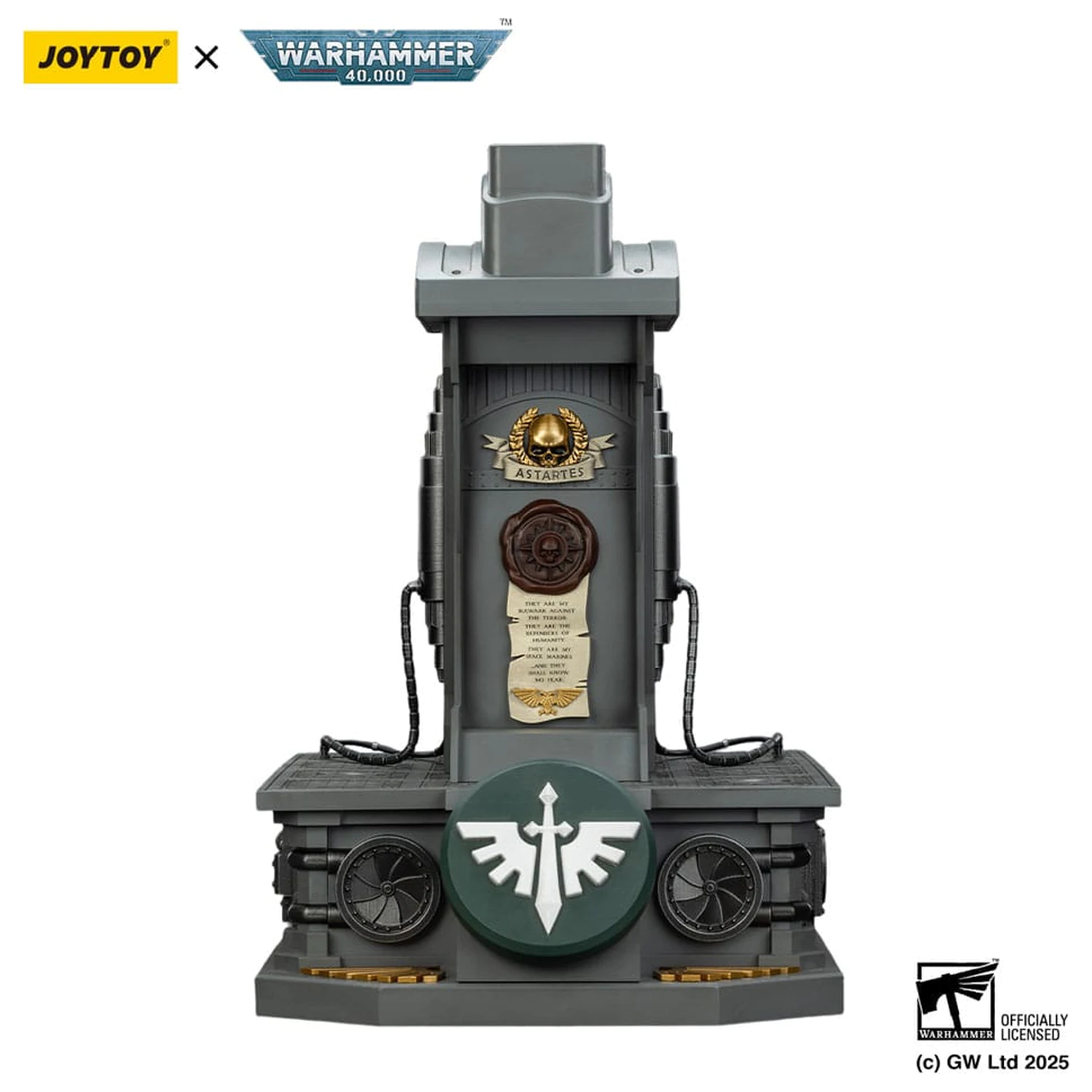 Warhammer 40,000: Dark Angels MkX Kask i podstawka ekspozycyjna 44 cm zdjęcie produktu