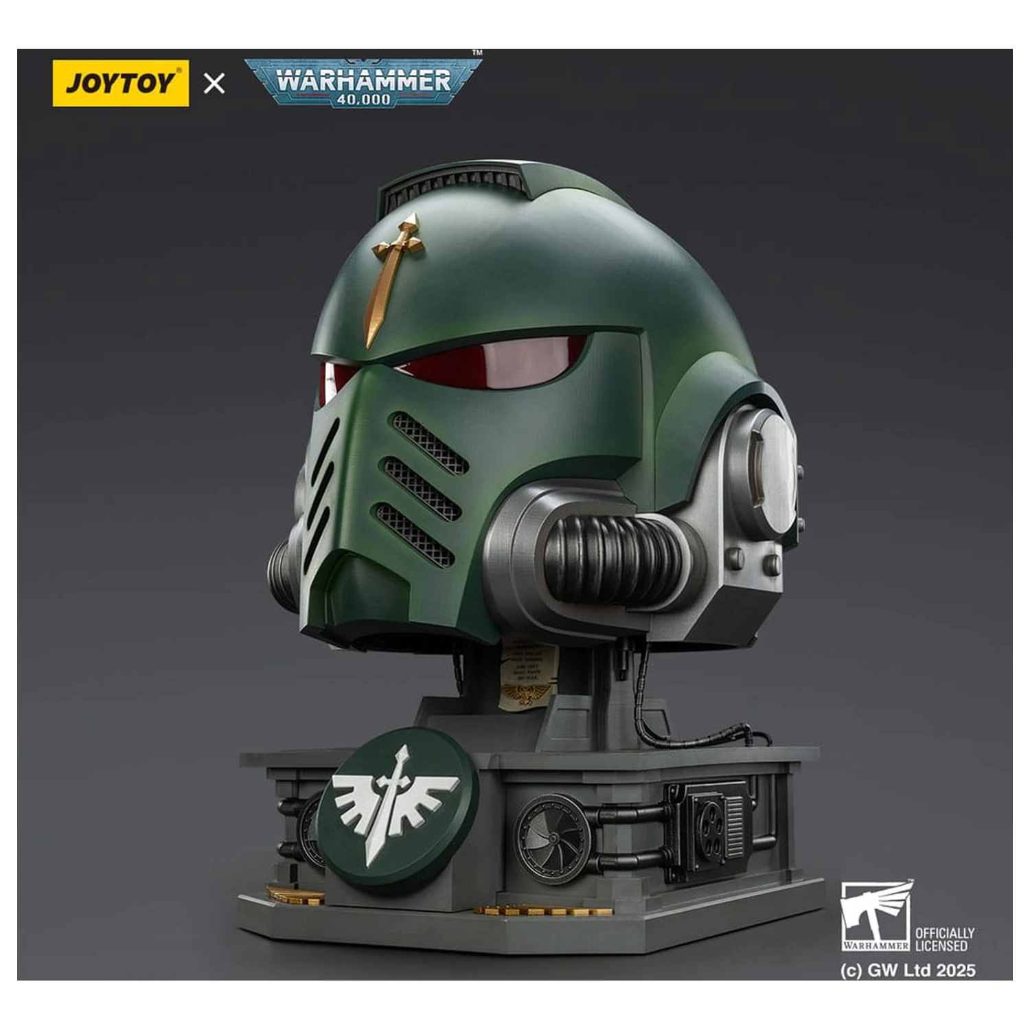 Warhammer 40,000: Dark Angels MkX Kask i podstawka ekspozycyjna 44 cm zdjęcie produktu