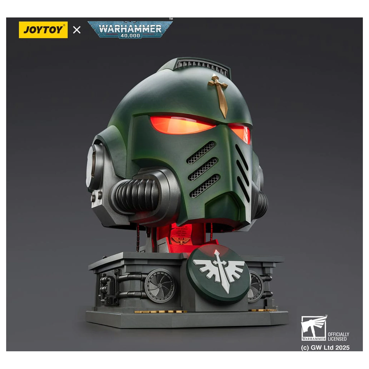 Warhammer 40,000: Dark Angels MkX Kask i podstawka ekspozycyjna 44 cm zdjęcie produktu