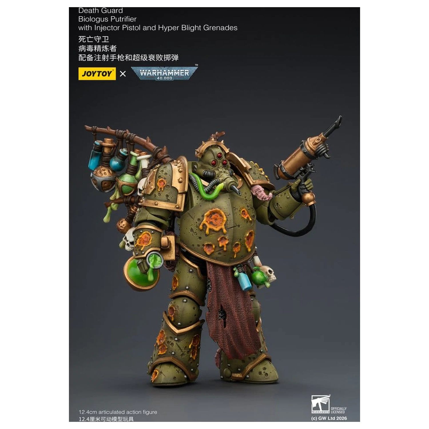 Figurka akcji Warhammer 40,000 Death Guard Biologus Putrifier 12 cm zdjęcie produktu