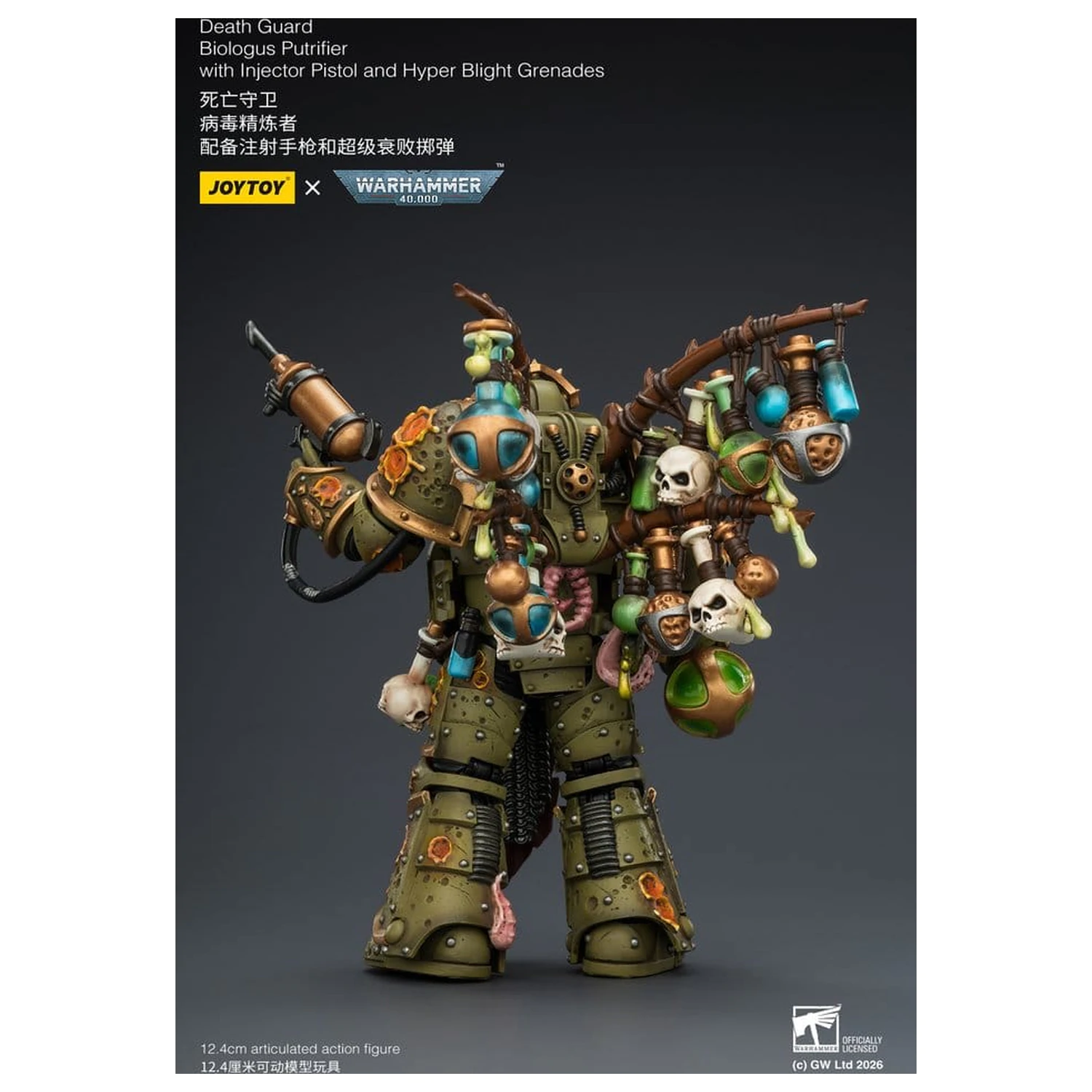 Figurka akcji Warhammer 40,000 Death Guard Biologus Putrifier 12 cm zdjęcie produktu
