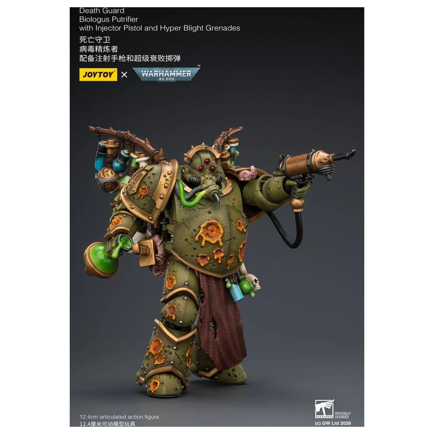 Figurka akcji Warhammer 40,000 Death Guard Biologus Putrifier 12 cm zdjęcie produktu