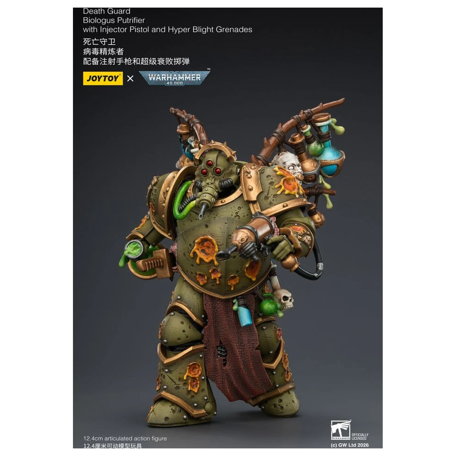 Figurka akcji Warhammer 40,000 Death Guard Biologus Putrifier 12 cm zdjęcie produktu