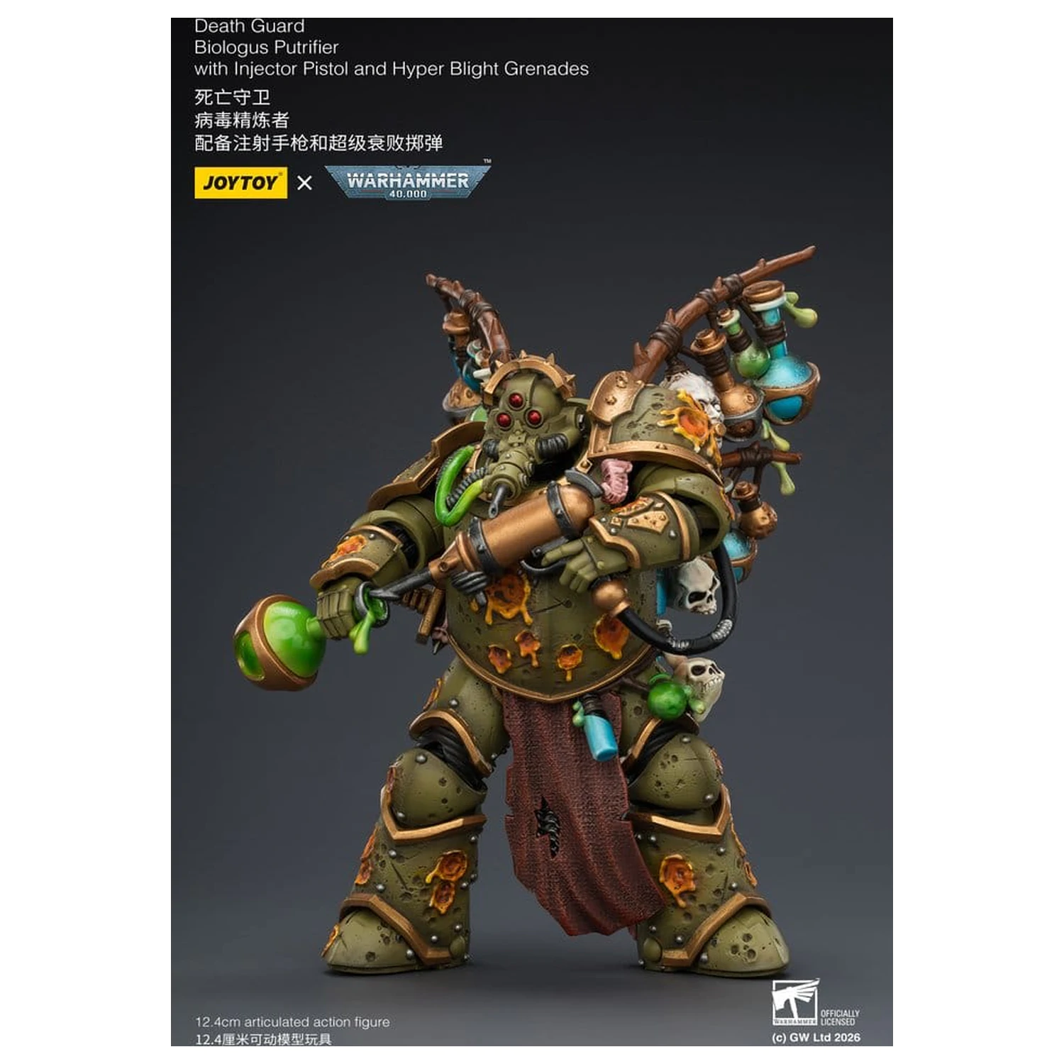 Figurka akcji Warhammer 40,000 Death Guard Biologus Putrifier 12 cm zdjęcie produktu