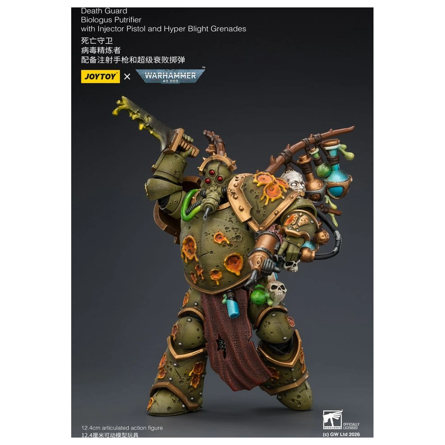Figurka akcji Warhammer 40,000 Death Guard Biologus Putrifier 12 cm zdjęcie produktu