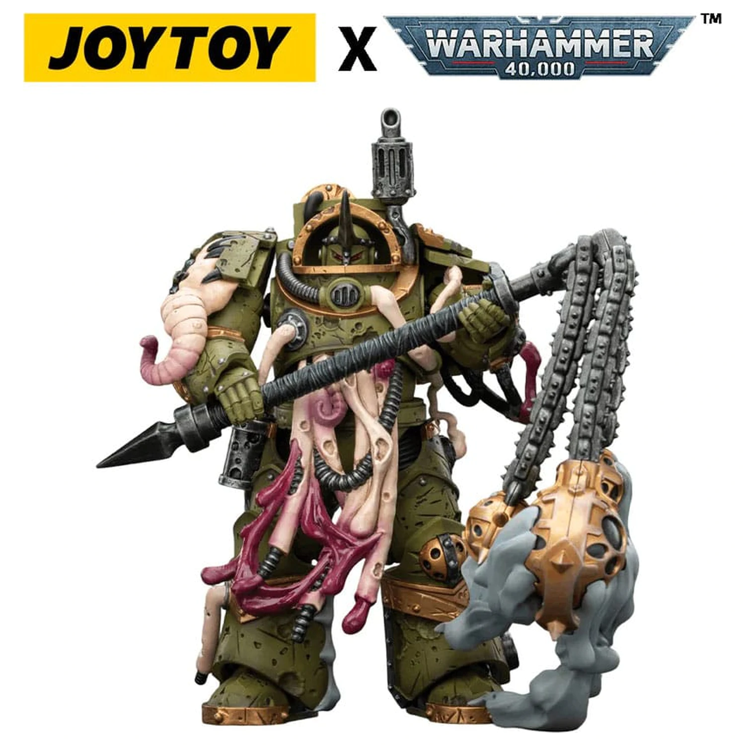 Warhammer 40,000 Action Figure Death Guard Blightlord Terminator 2 with Flail of Corruption 14 cm zdjęcie produktu